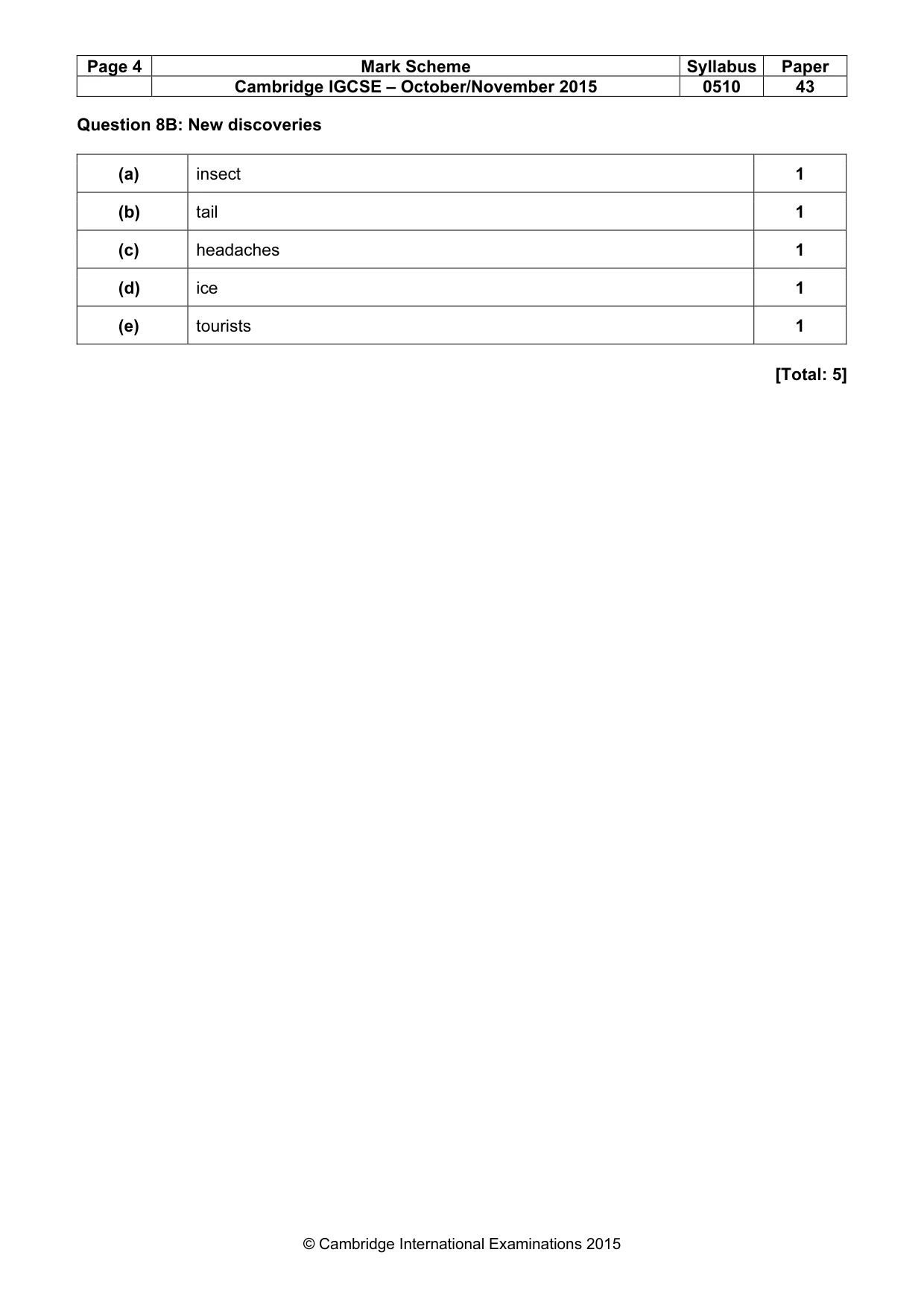 Mark scheme, page 4 of 13