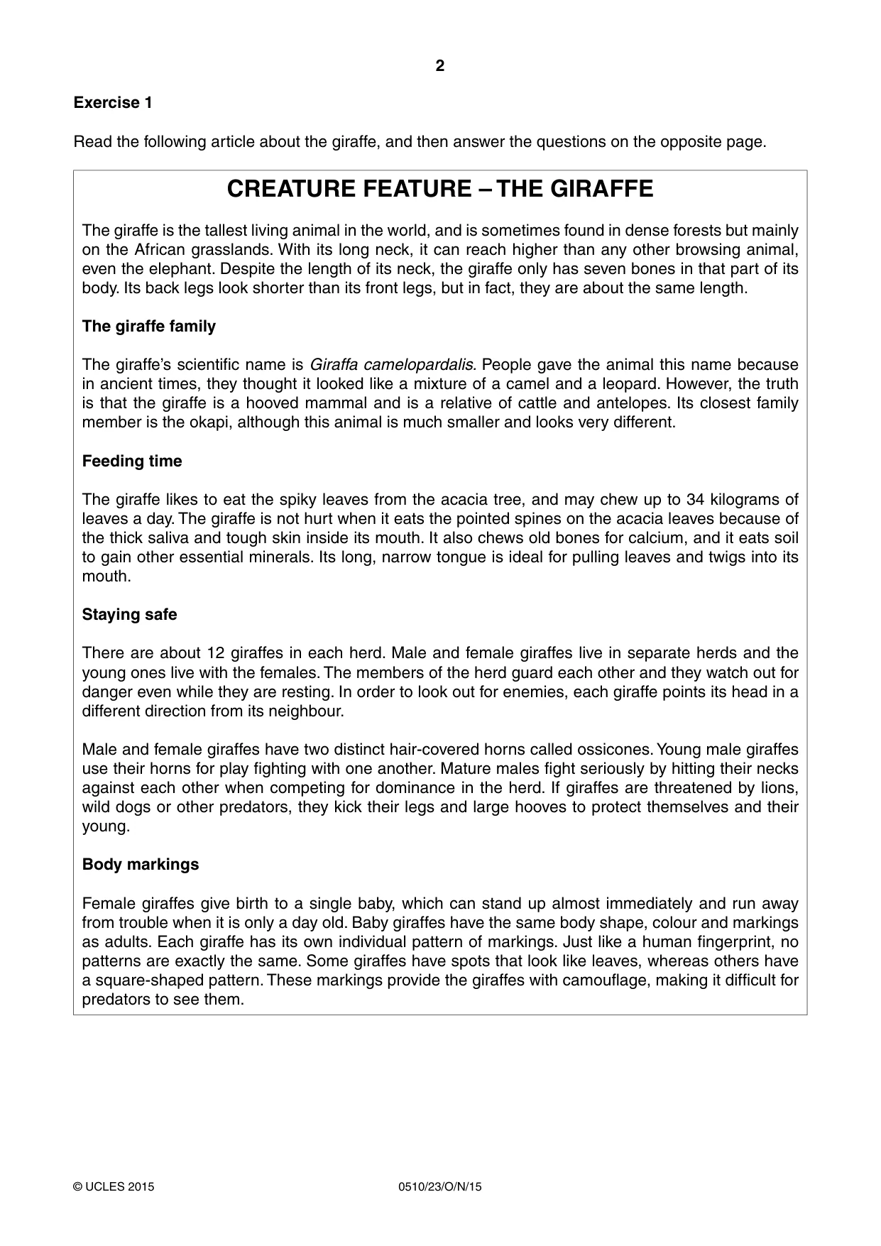 Cambridge IGCSE English - Second Language (oral endorsement) 0510 2015 Oct/Nov Paper 2 · Variant 3 question paper, page 2 of 16