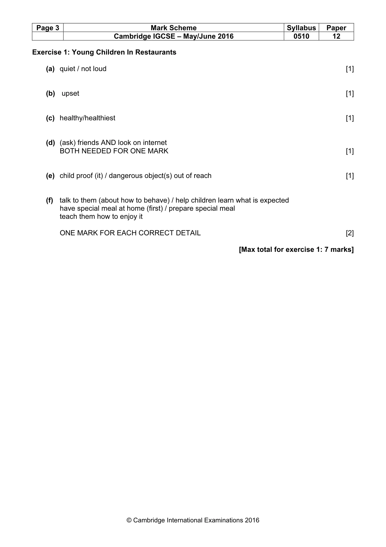 Mark scheme, page 3 of 11