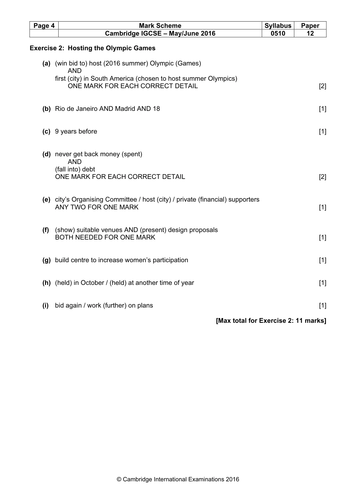 Mark scheme, page 4 of 11