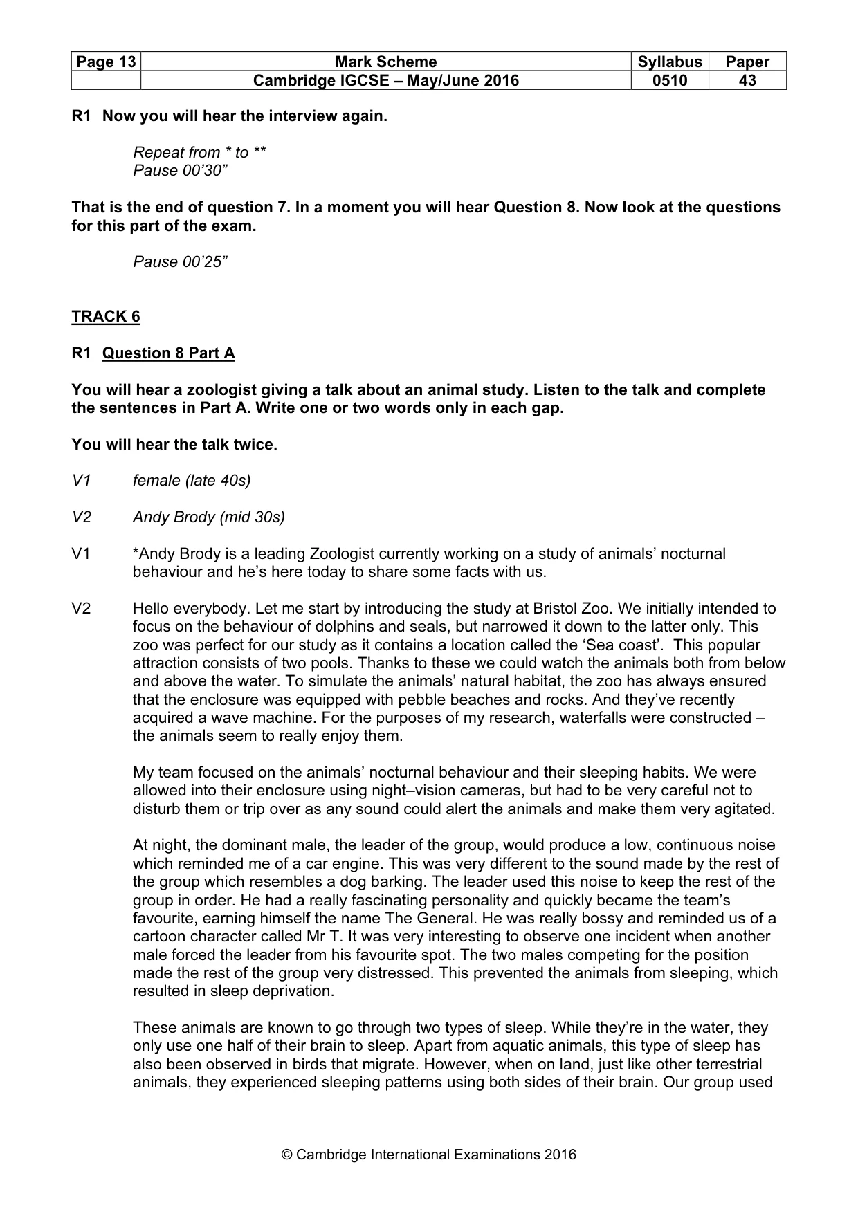 Mark scheme, page 13 of 15