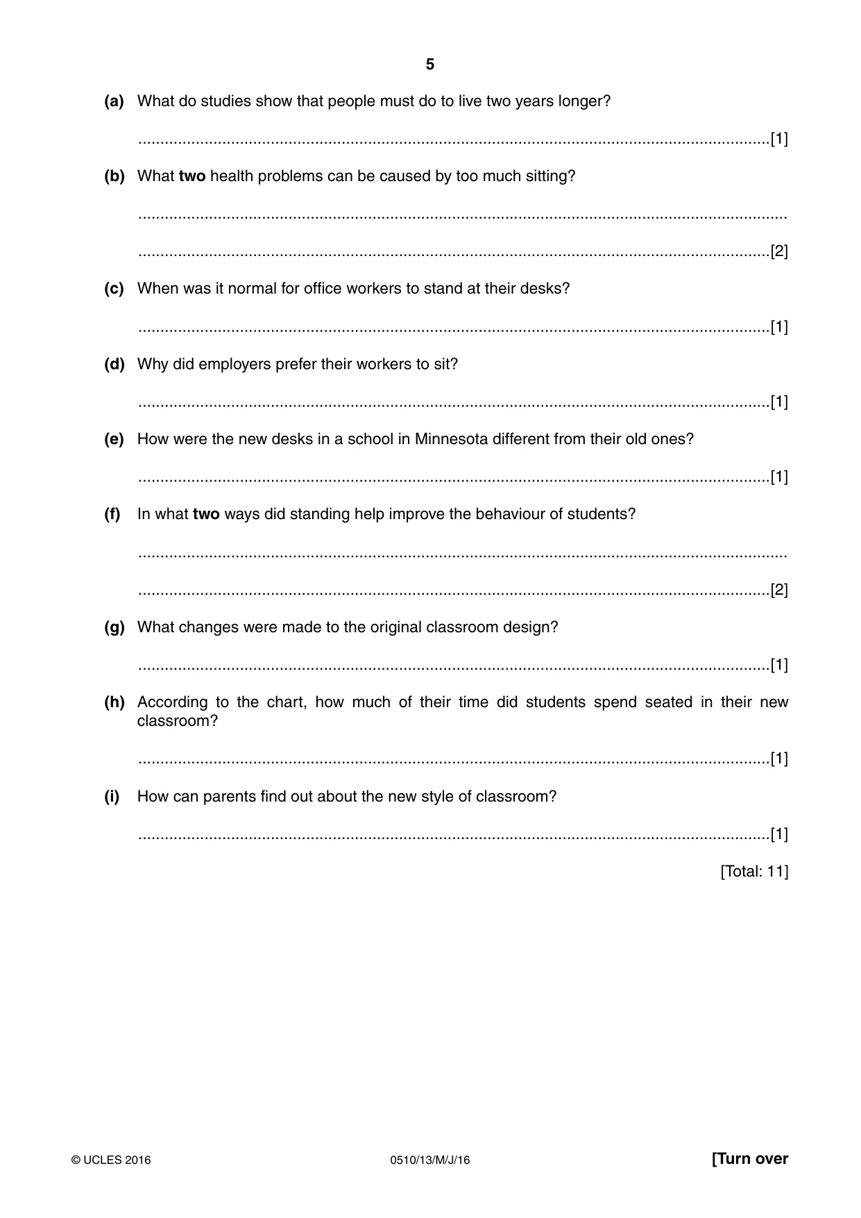 Cambridge IGCSE English - Second Language (oral endorsement) 0510 2016 May/June Paper 1 · Variant 3 question paper, page 5 of 16