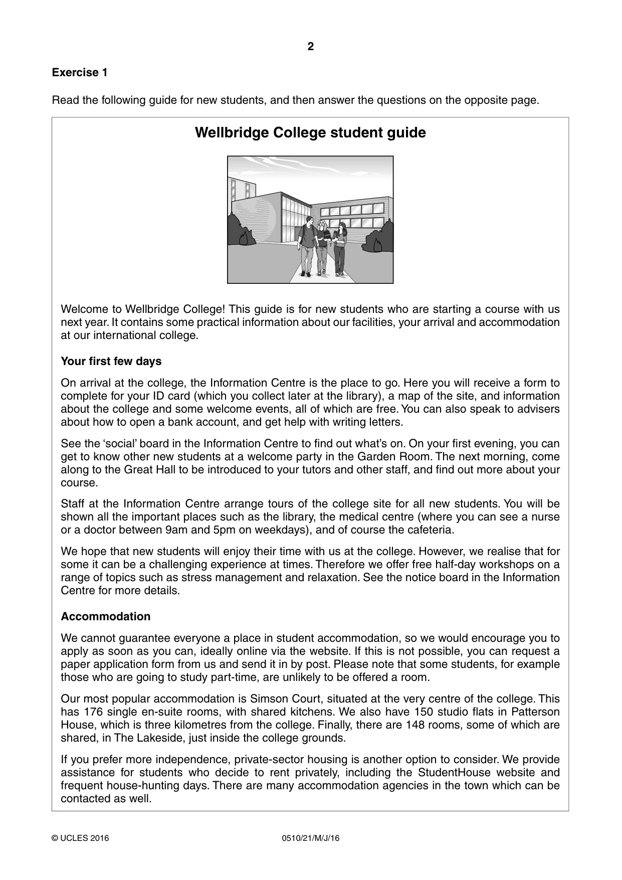 Cambridge IGCSE English - Second Language (oral endorsement) 0510 2016 May/June Paper 2 · Variant 1 question paper, page 2 of 16
