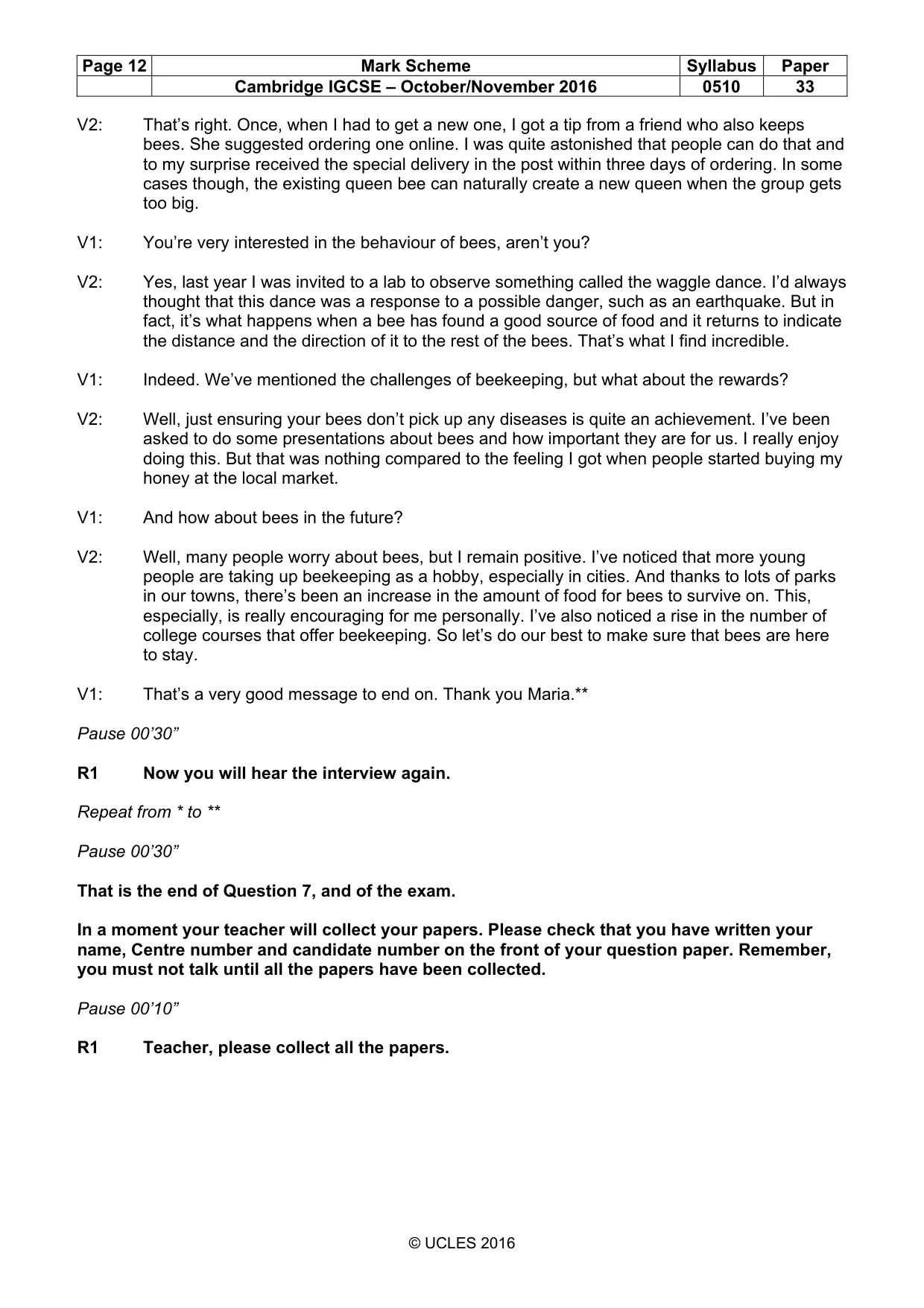 Mark scheme, page 12 of 12