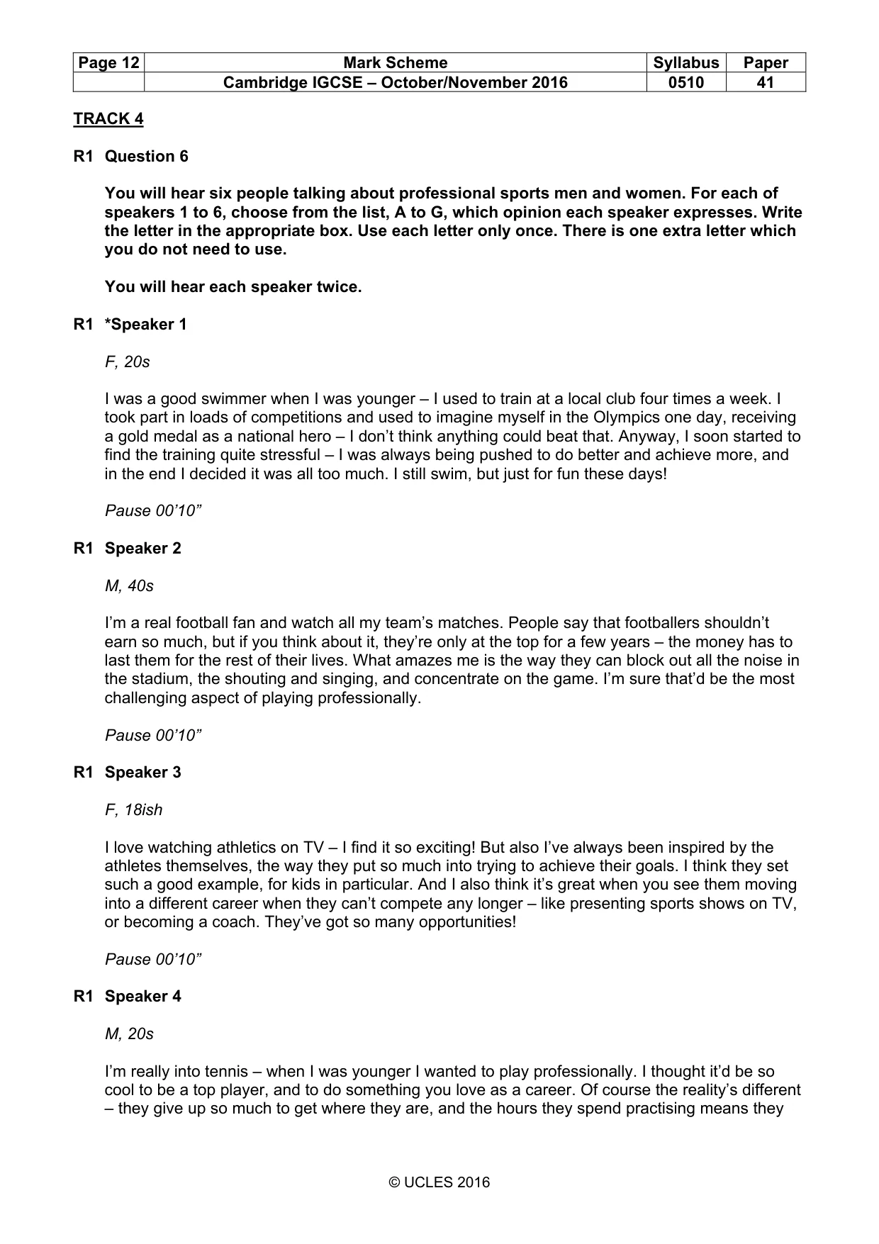 Mark scheme, page 12 of 18