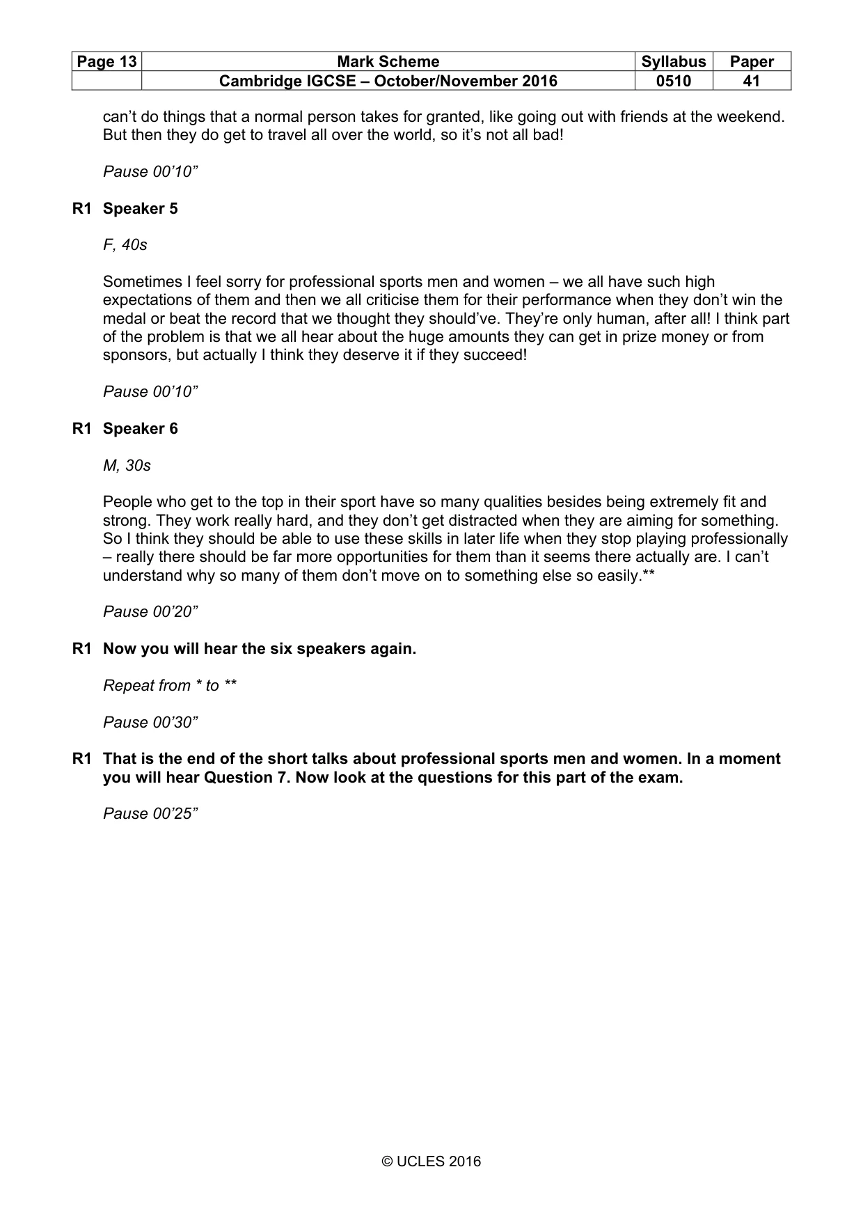 Mark scheme, page 13 of 18