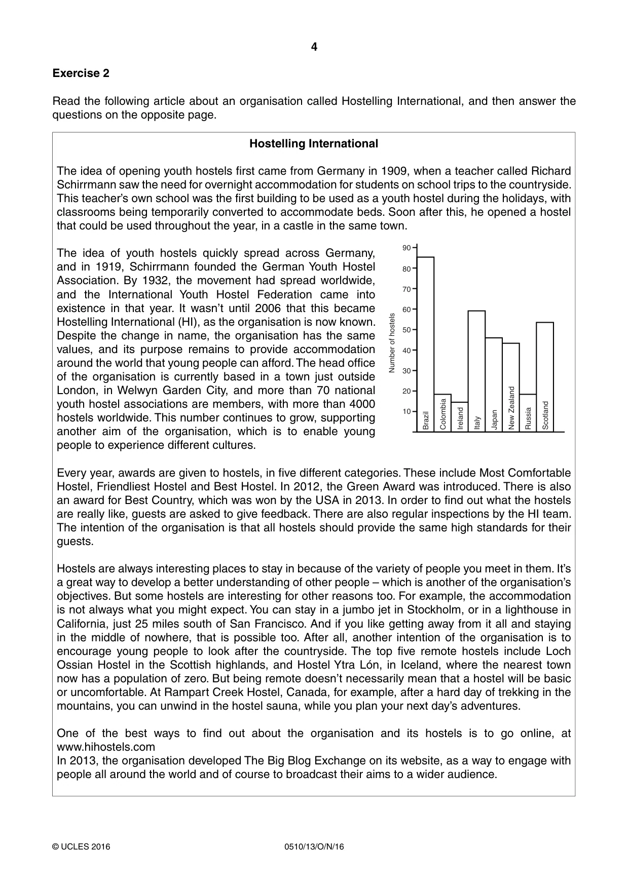 Cambridge IGCSE English - Second Language (oral endorsement) 0510 2016 Oct/Nov Paper 1 · Variant 3 question paper, page 4 of 16