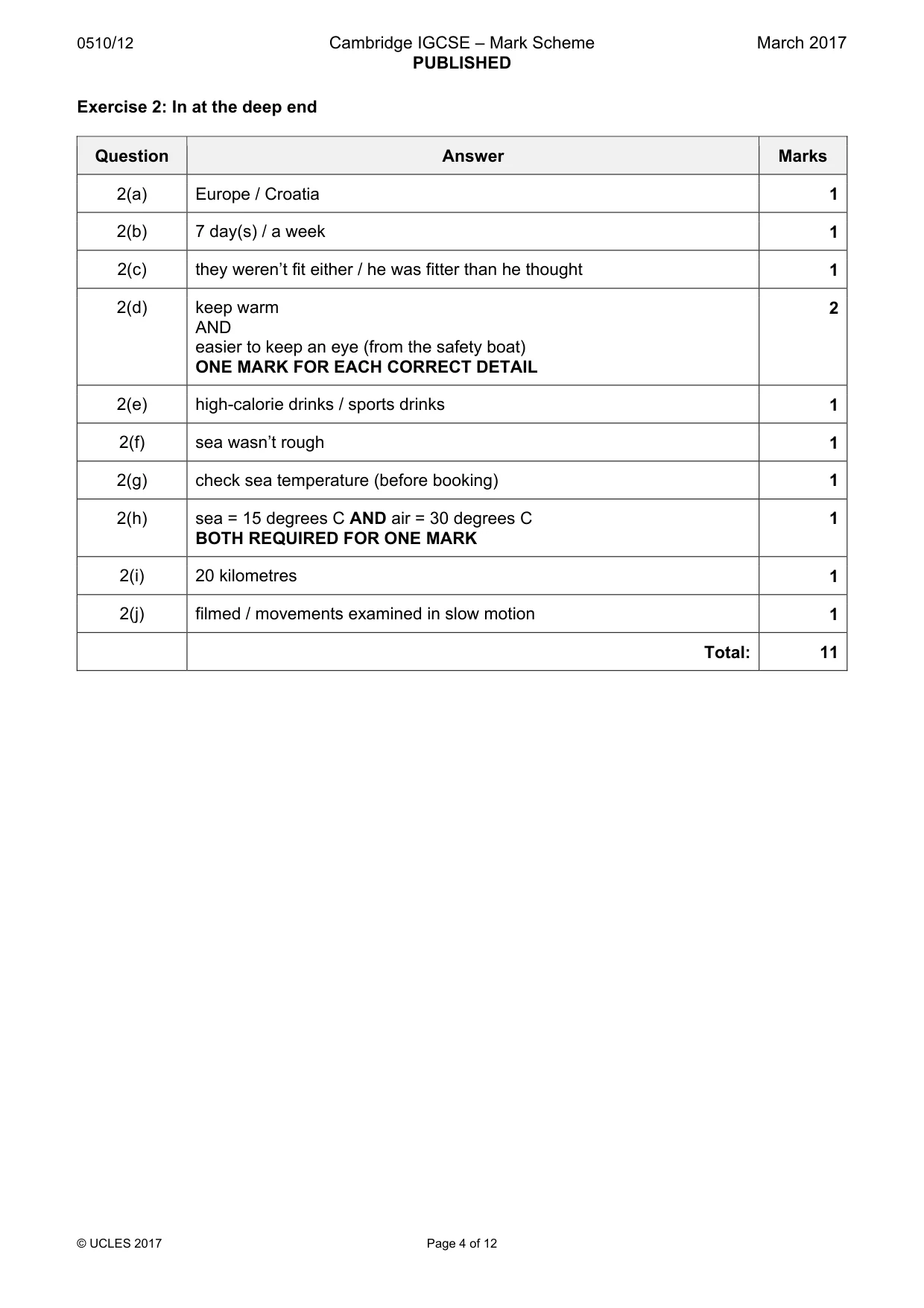 Mark scheme, page 4 of 12
