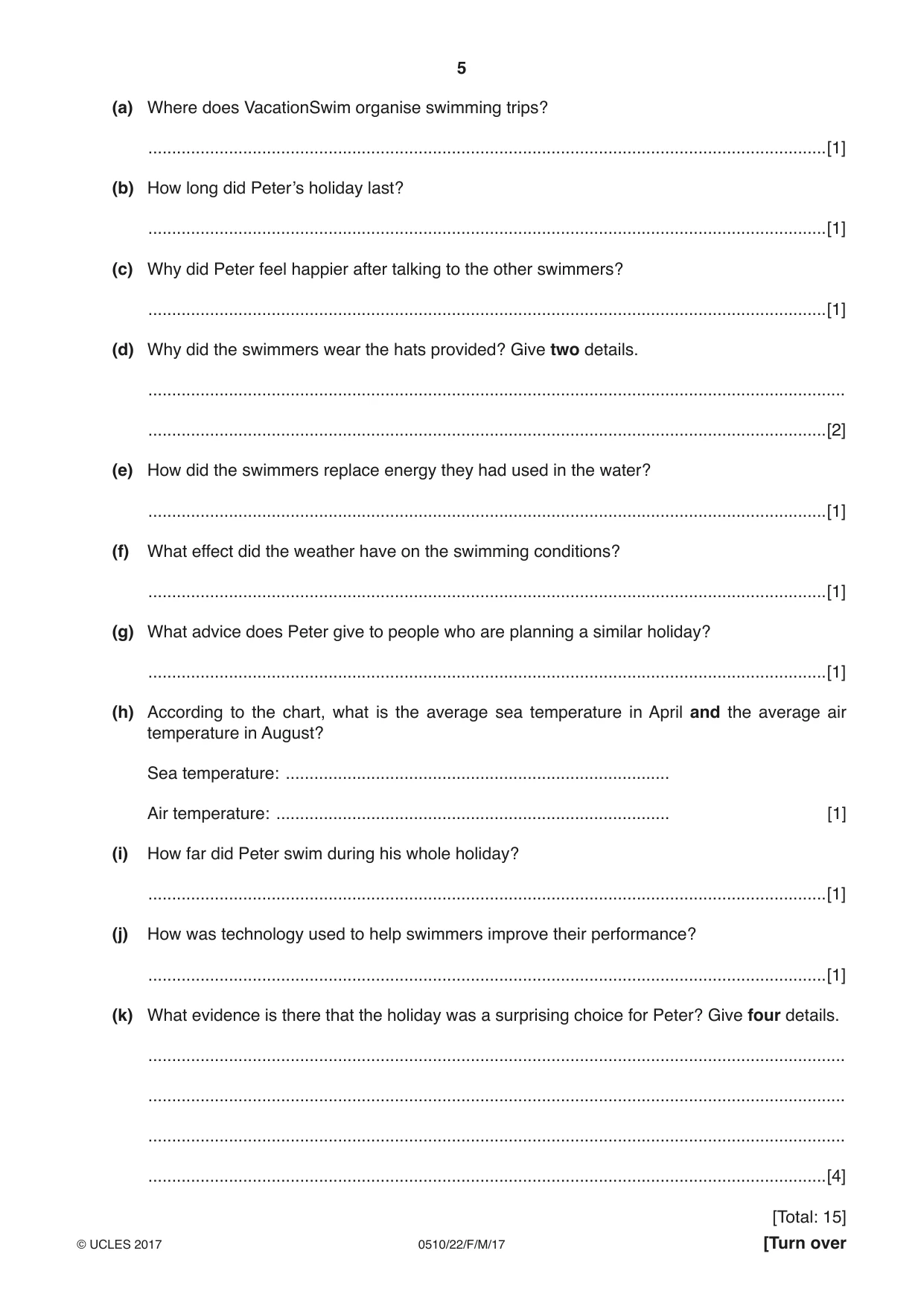 Cambridge IGCSE English - Second Language (oral endorsement) 0510 2017 Feb/March Paper 2 · Variant 2 question paper, page 5 of 16