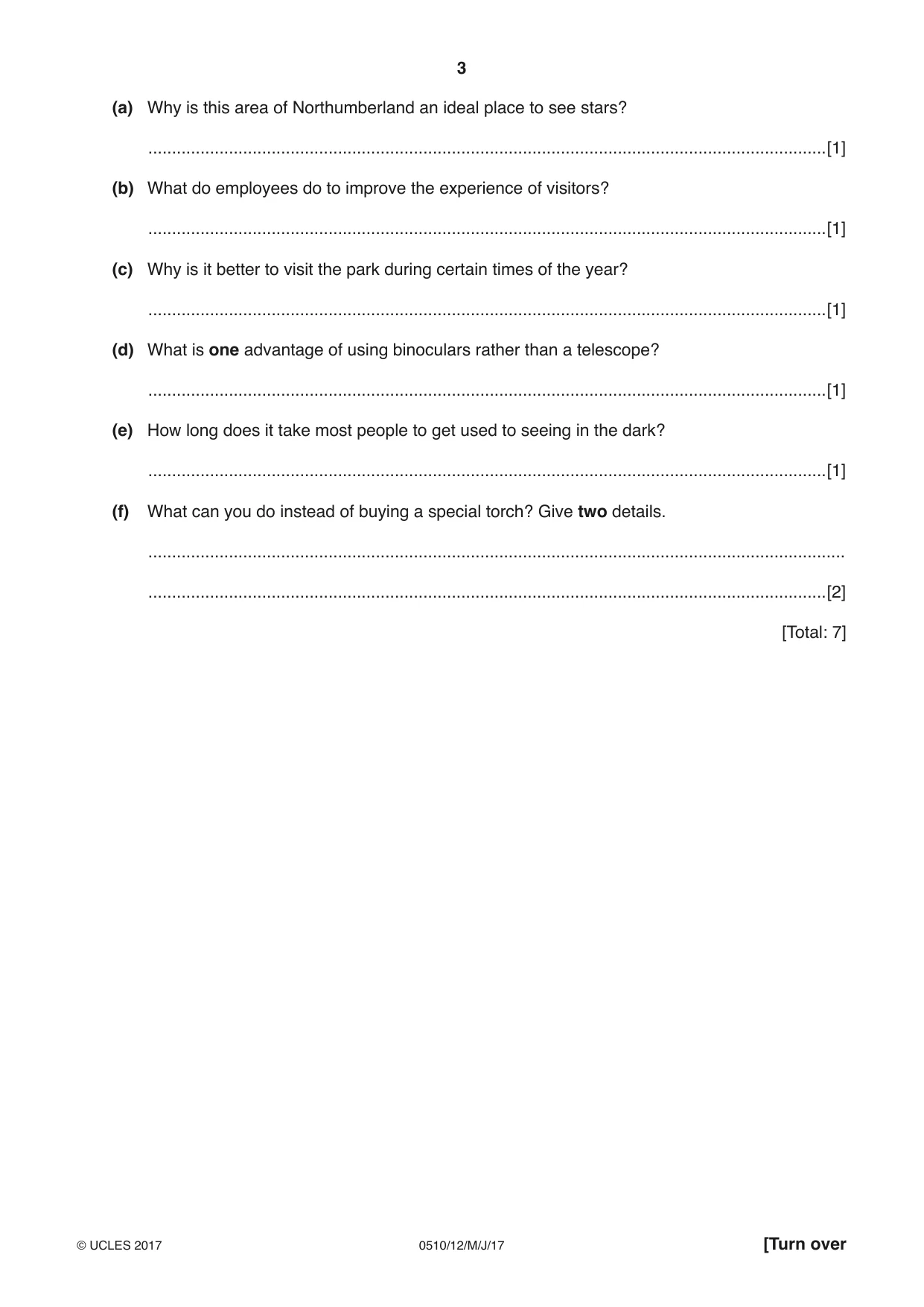 Cambridge IGCSE English - Second Language (oral endorsement) 0510 2017 May/June Paper 1 · Variant 2 question paper, page 3 of 16