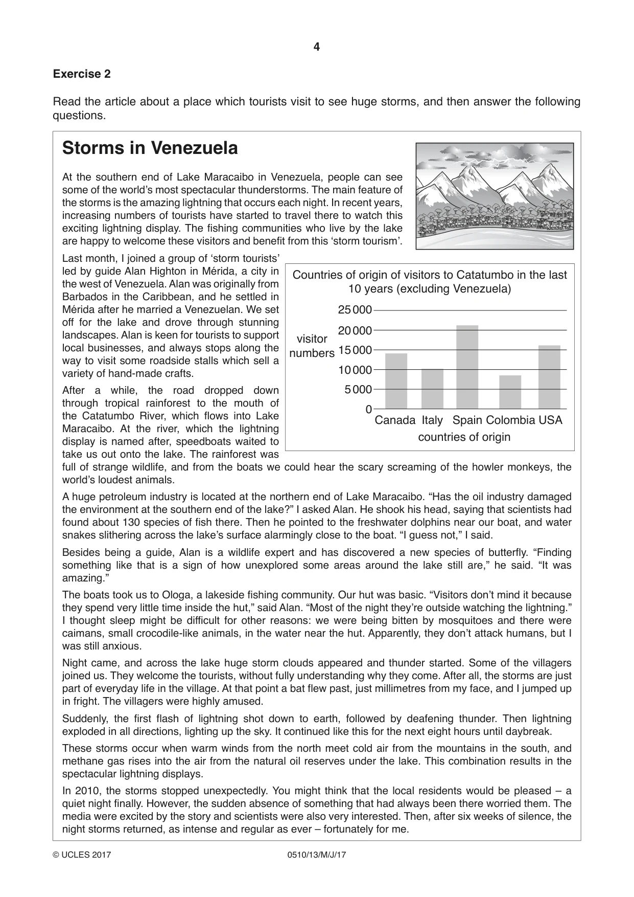 Cambridge IGCSE English - Second Language (oral endorsement) 0510 2017 May/June Paper 1 · Variant 3 question paper, page 4 of 16