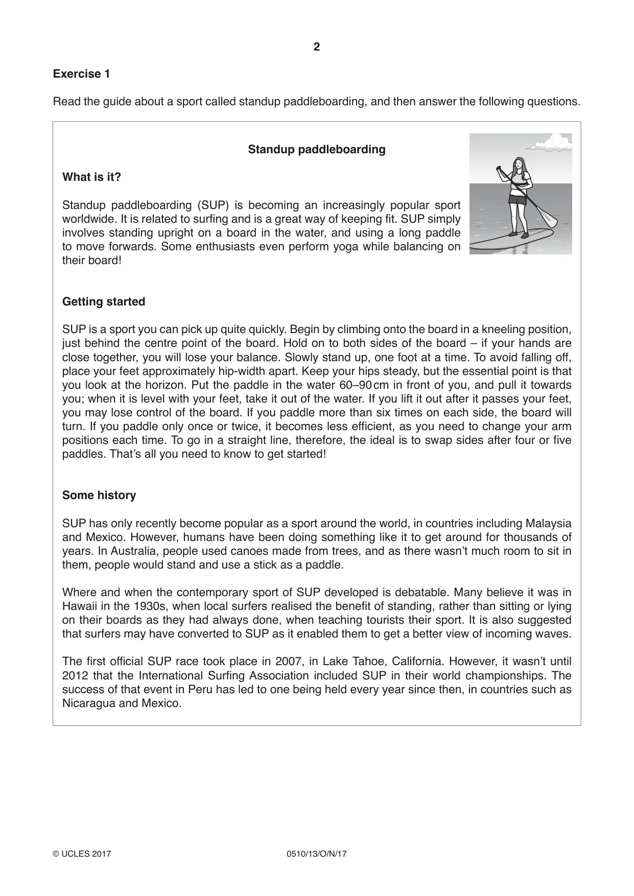 Cambridge IGCSE English - Second Language (oral endorsement) 0510 2017 Oct/Nov Paper 1 · Variant 3 question paper, page 2 of 16