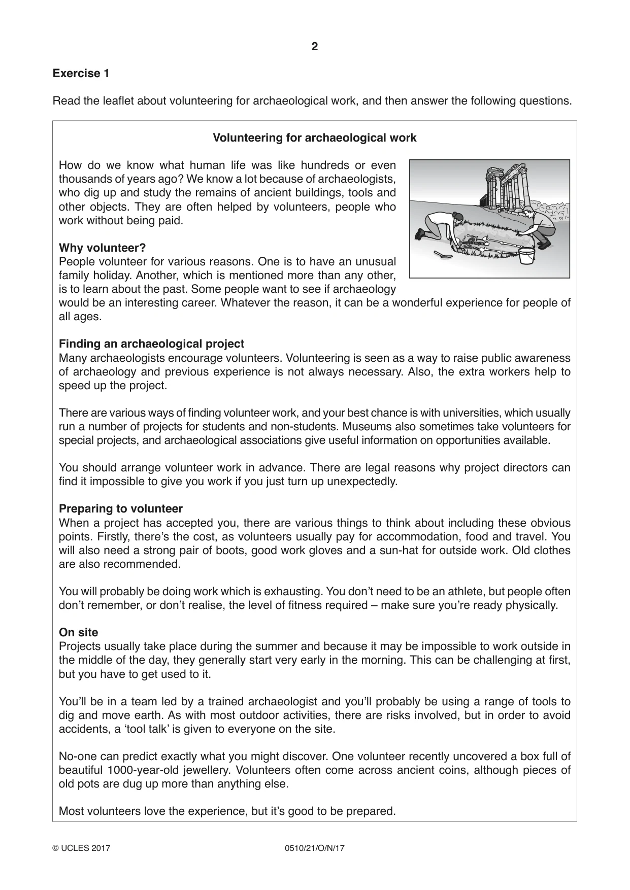 Cambridge IGCSE English - Second Language (oral endorsement) 0510 2017 Oct/Nov Paper 2 · Variant 1 question paper, page 2 of 16