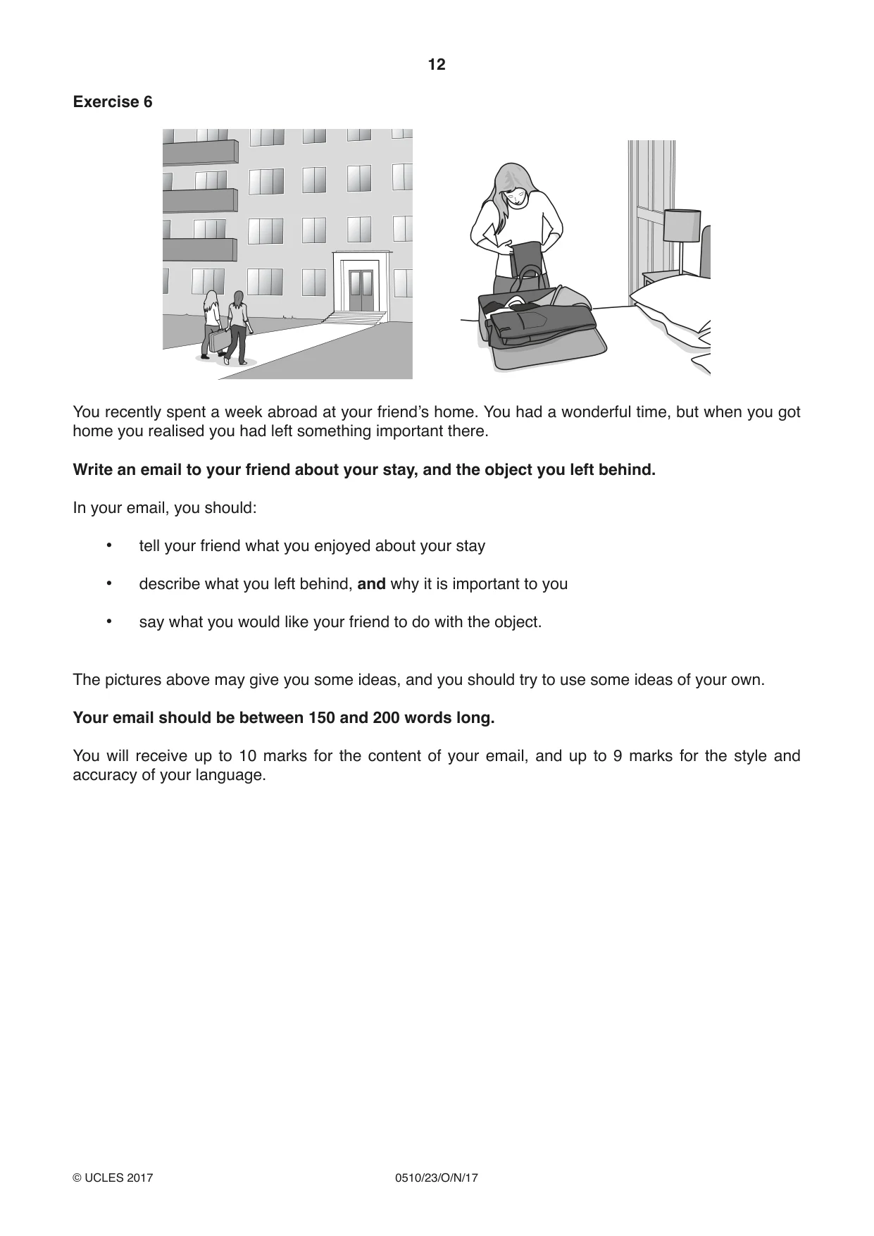 Cambridge IGCSE English - Second Language (oral endorsement) 0510 2017 Oct/Nov Paper 2 · Variant 3 question paper, page 12 of 16