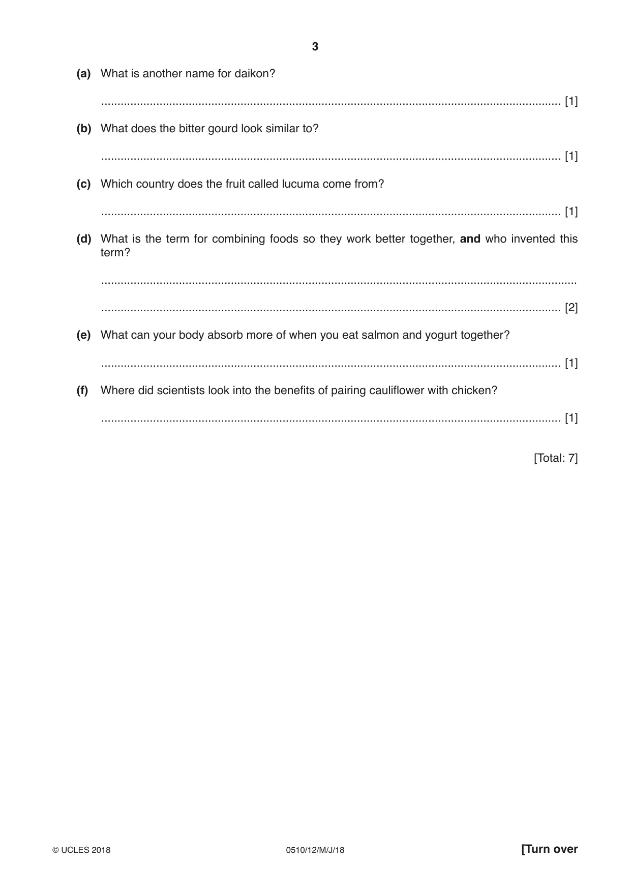 Cambridge IGCSE English - Second Language (oral endorsement) 0510 2018 May/June Paper 1 · Variant 2 question paper, page 3 of 16