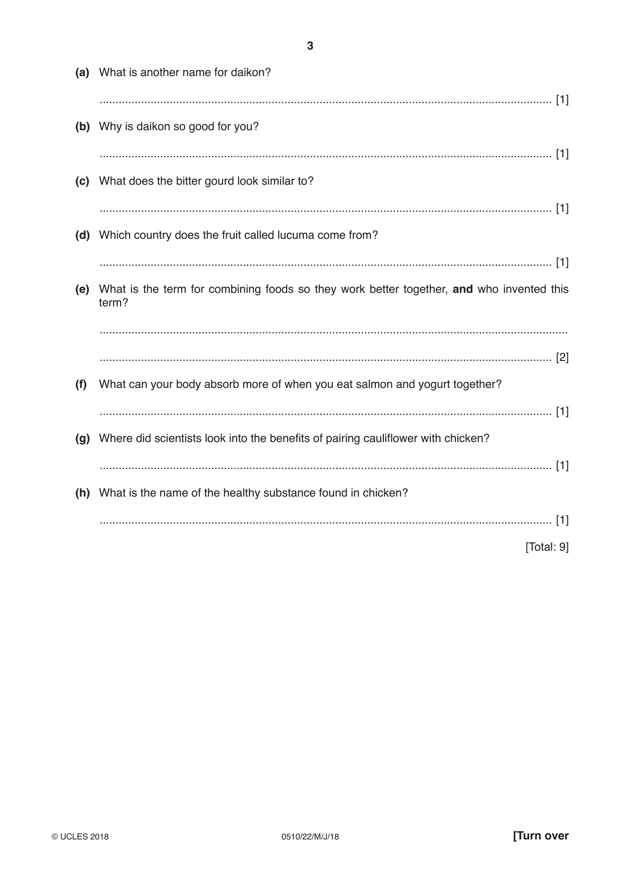 Cambridge IGCSE English - Second Language (oral endorsement) 0510 2018 May/June Paper 2 · Variant 2 question paper, page 3 of 16