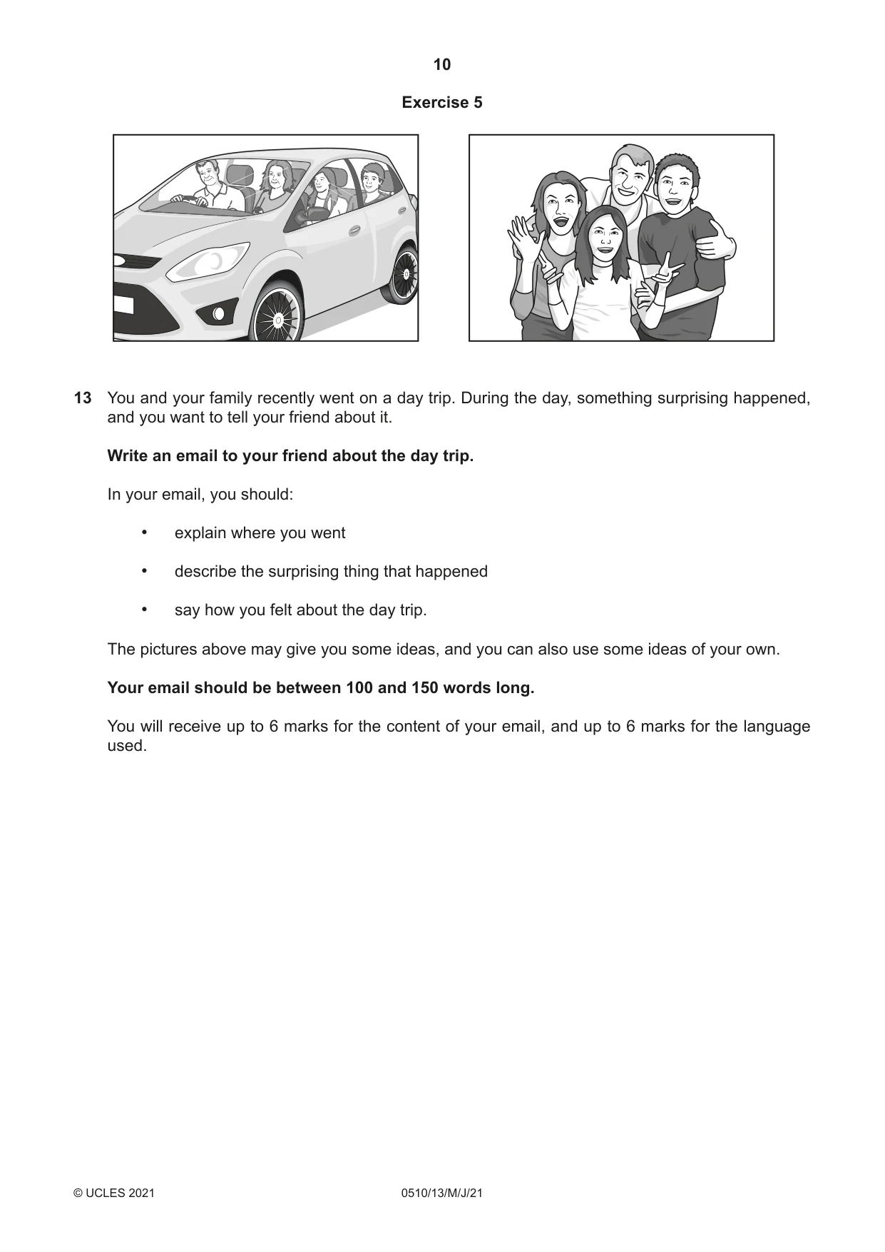Cambridge IGCSE English - Second Language (oral endorsement) 0510 2021 May/June Paper 1 · Variant 3 question paper, page 10 of 16