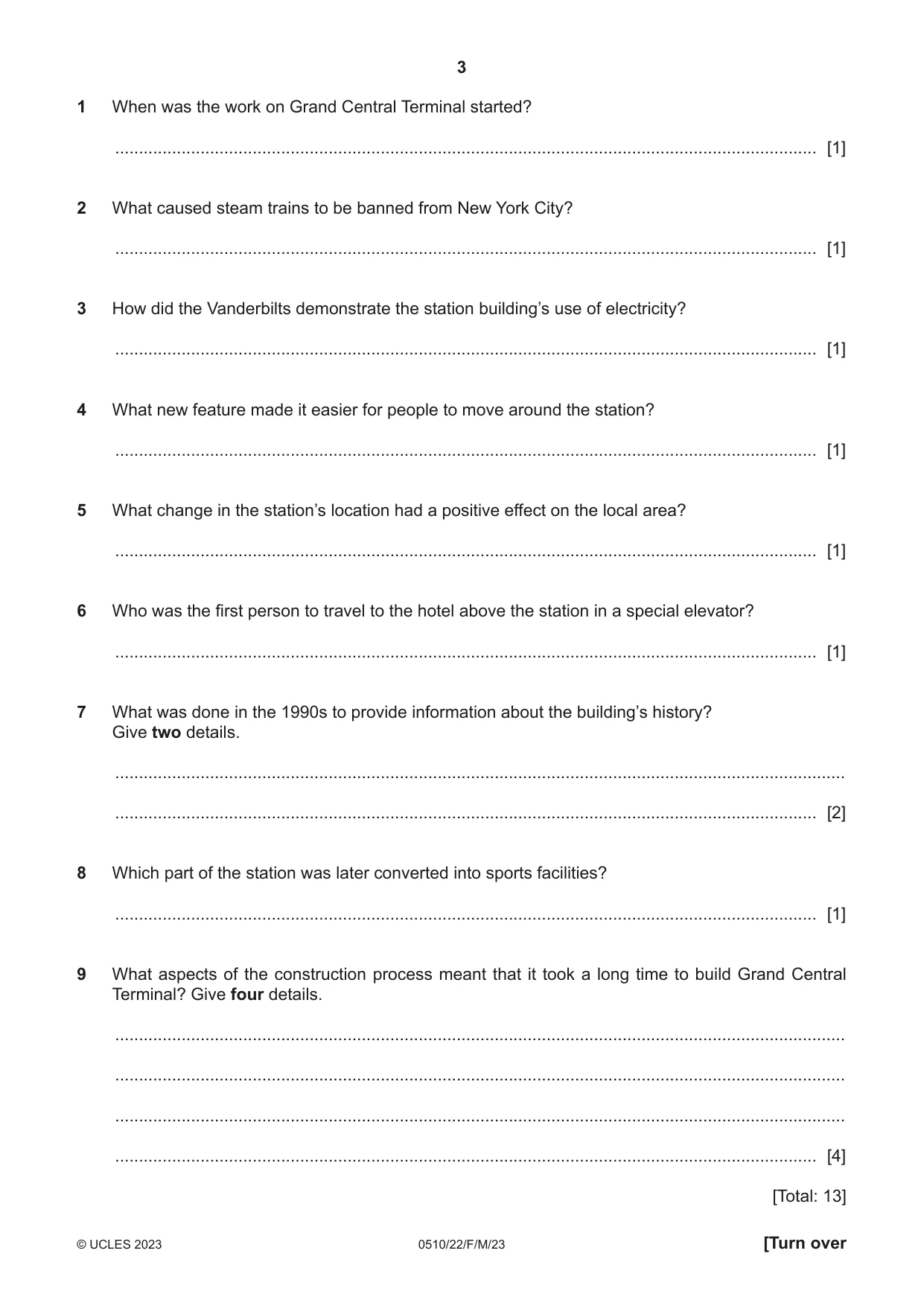 Cambridge IGCSE English - Second Language (oral endorsement) 0510 2023 Feb/March Paper 2 · Variant 2 question paper, page 3 of 16