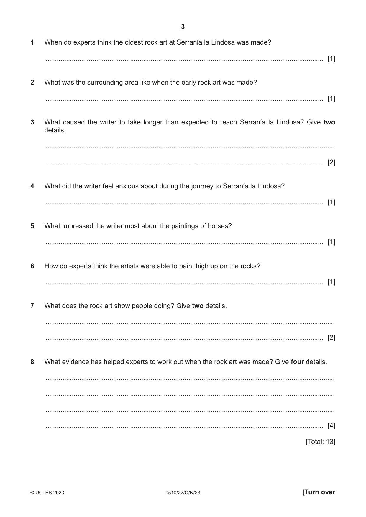 Cambridge IGCSE English - Second Language (oral endorsement) 0510 2023 Oct/Nov Paper 2 · Variant 2 question paper, page 3 of 16