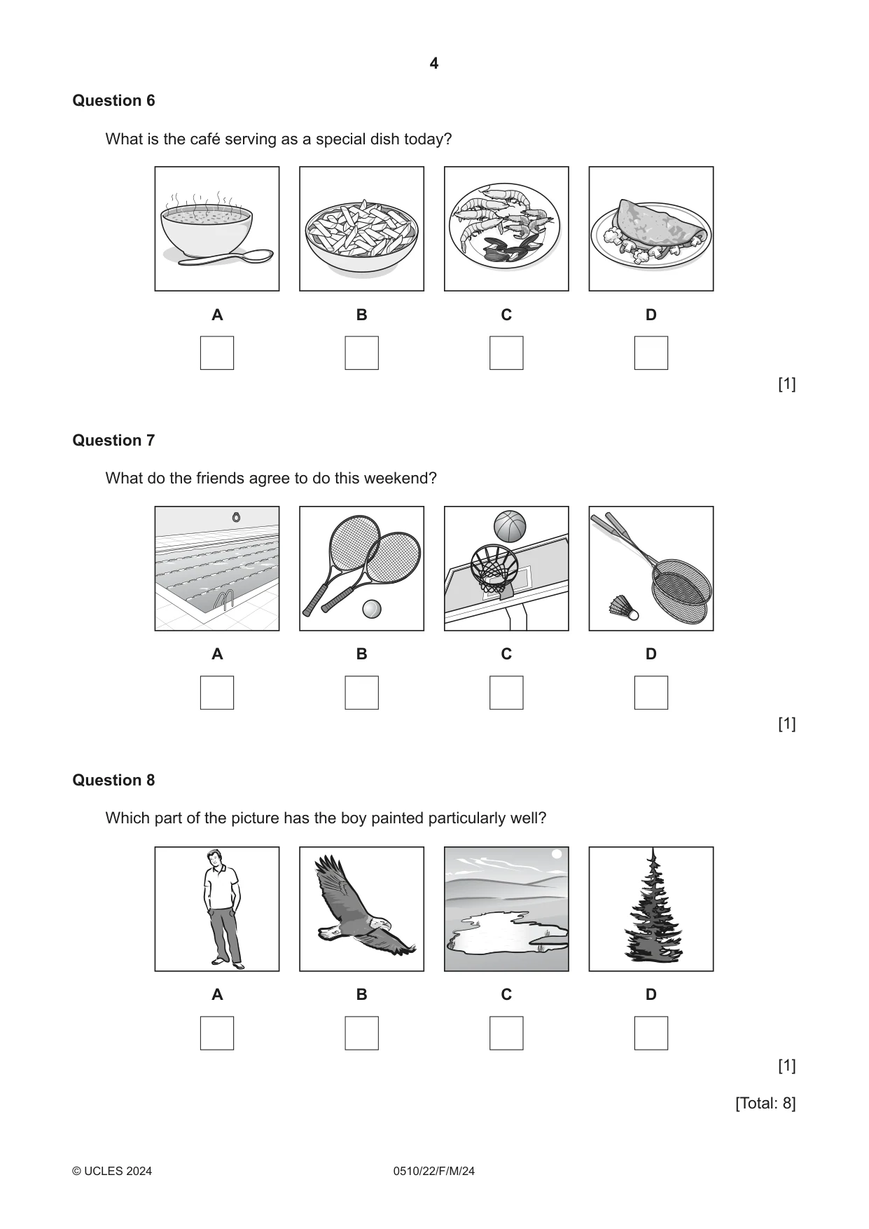 Cambridge IGCSE English - Second Language (oral endorsement) 0510 2024 Feb/March Paper 2 · Variant 2 question paper, page 4 of 16