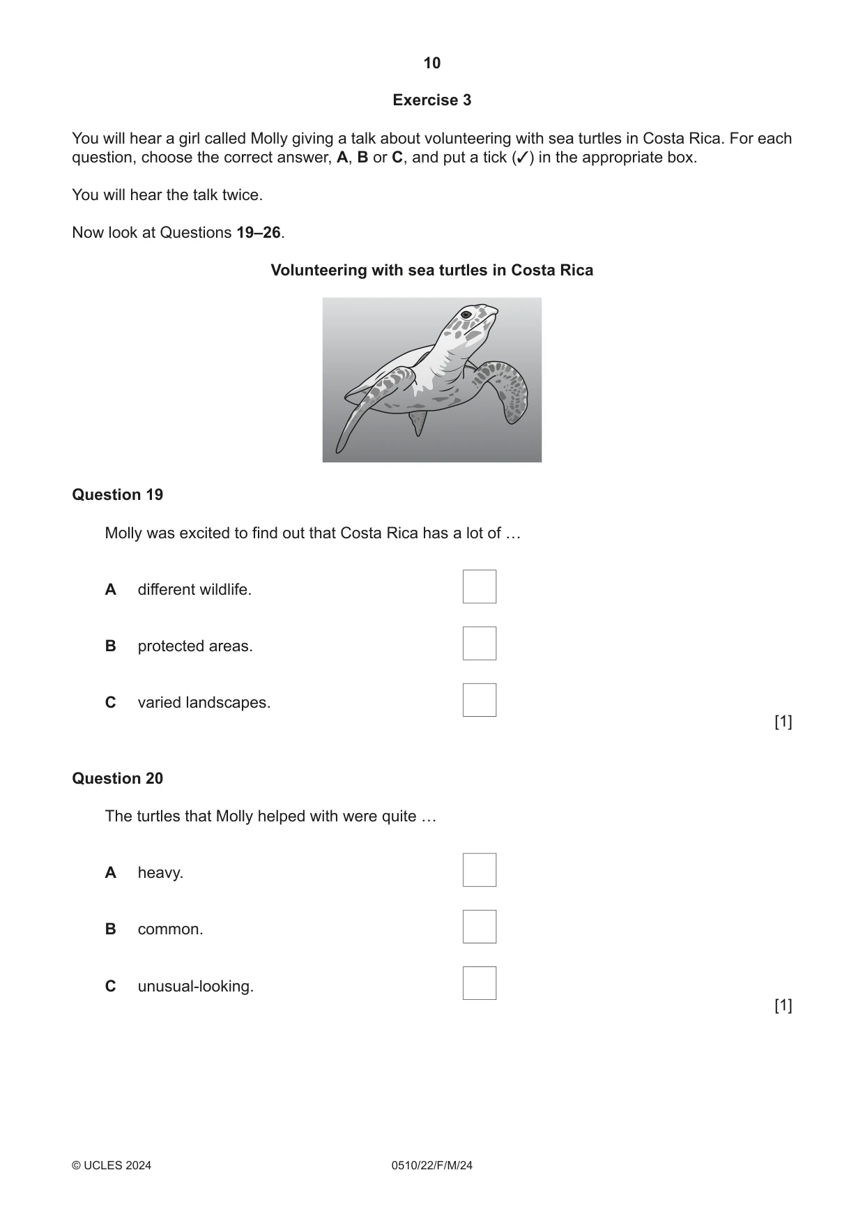 Cambridge IGCSE English - Second Language (oral endorsement) 0510 2024 Feb/March Paper 2 · Variant 2 question paper, page 10 of 16
