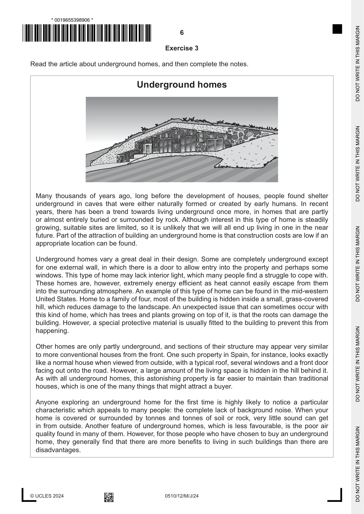 Cambridge IGCSE English - Second Language (oral endorsement) 0510 2024 May/June Paper 1 · Variant 2 question paper, page 6 of 16