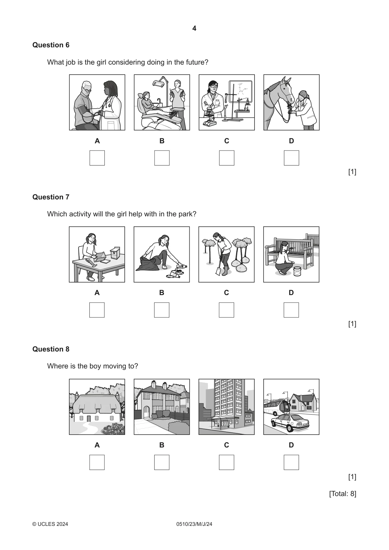 Cambridge IGCSE English - Second Language (oral endorsement) 0510 2024 May/June Paper 2 · Variant 3 question paper, page 4 of 16