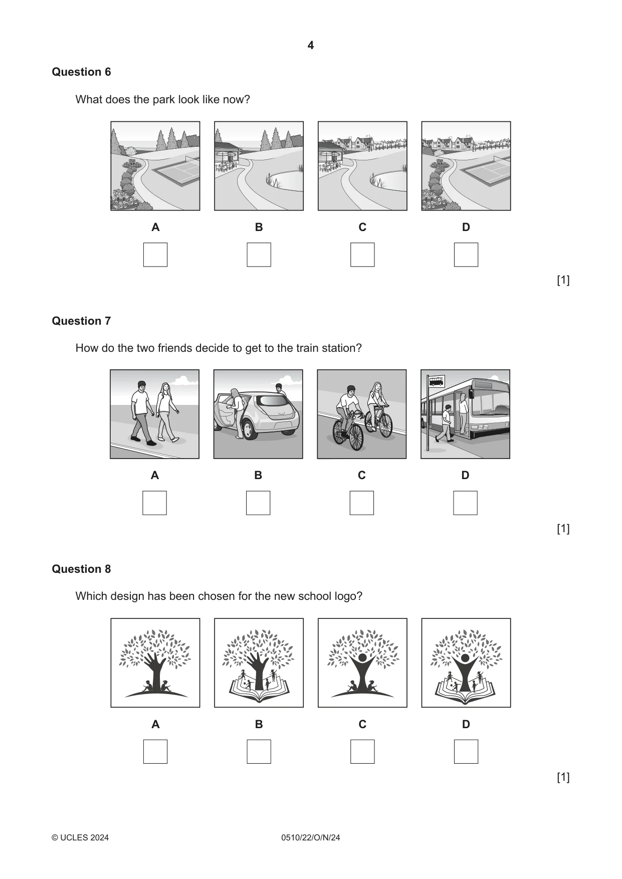 Cambridge IGCSE English - Second Language (oral endorsement) 0510 2024 Oct/Nov Paper 2 · Variant 2 question paper, page 4 of 16