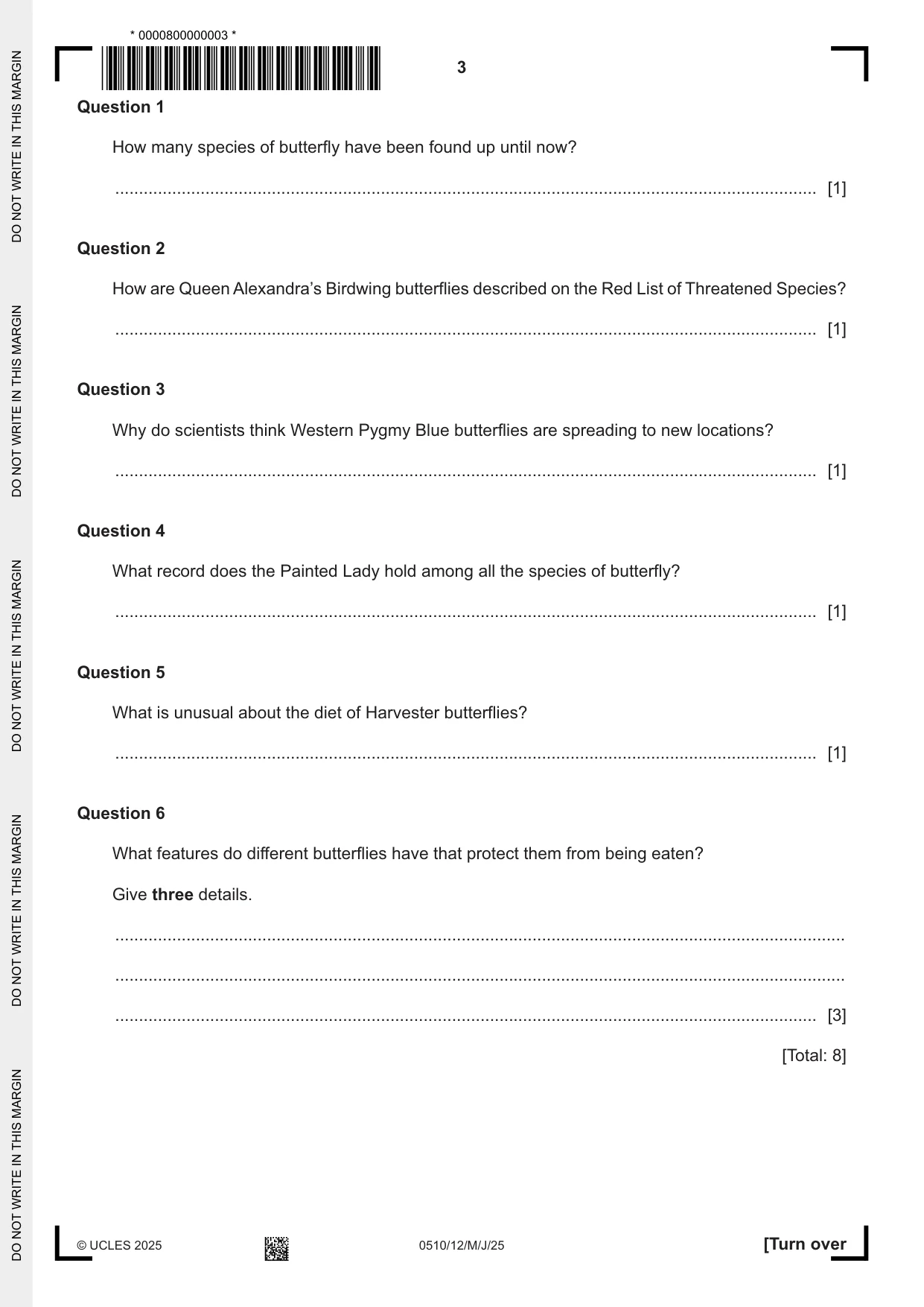 Cambridge IGCSE English - Second Language (oral endorsement) 0510 2025 May/June Paper 1 · Variant 2 question paper, page 3 of 16