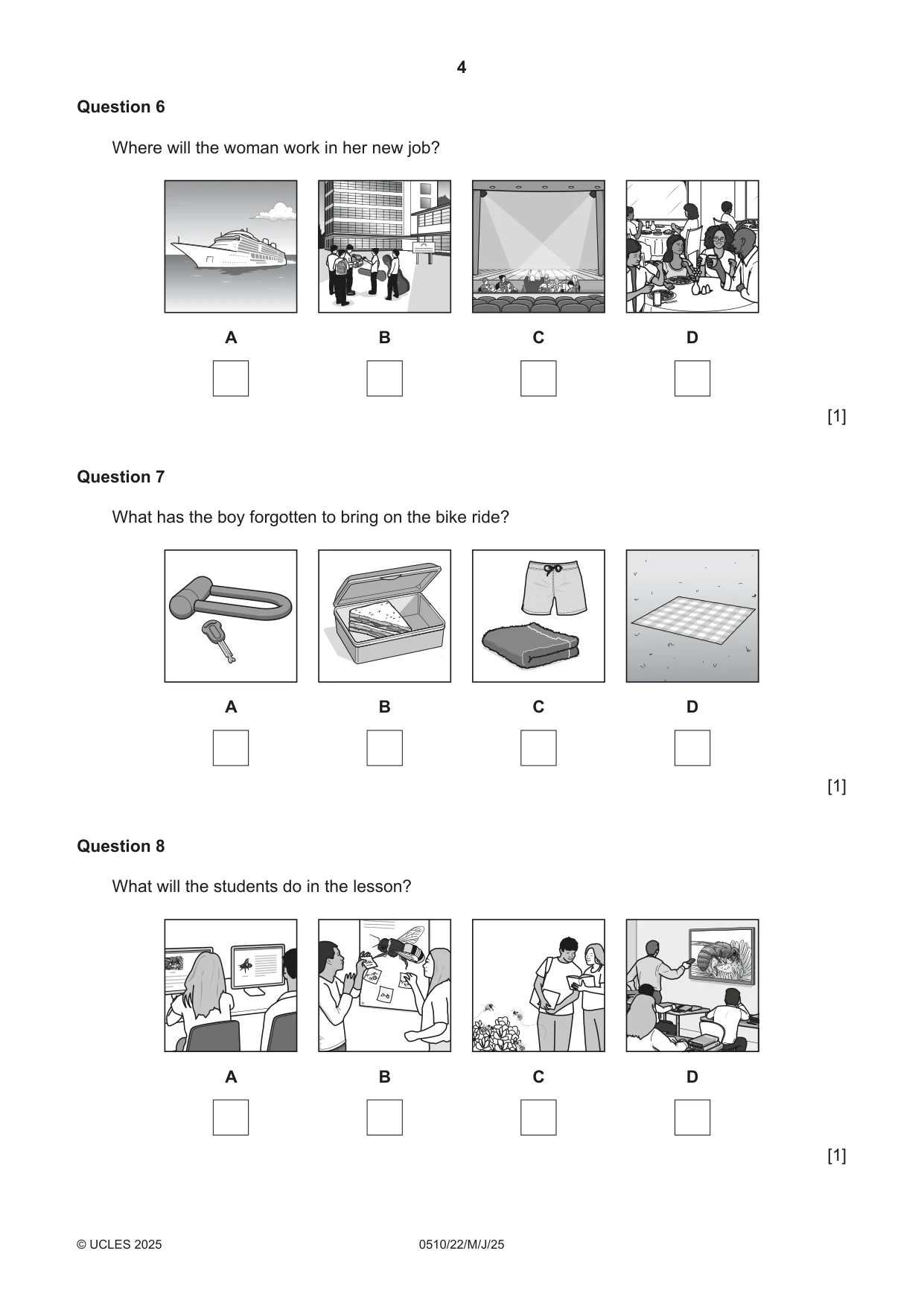 Cambridge IGCSE English - Second Language (oral endorsement) 0510 2025 May/June Paper 2 · Variant 2 question paper, page 4 of 16