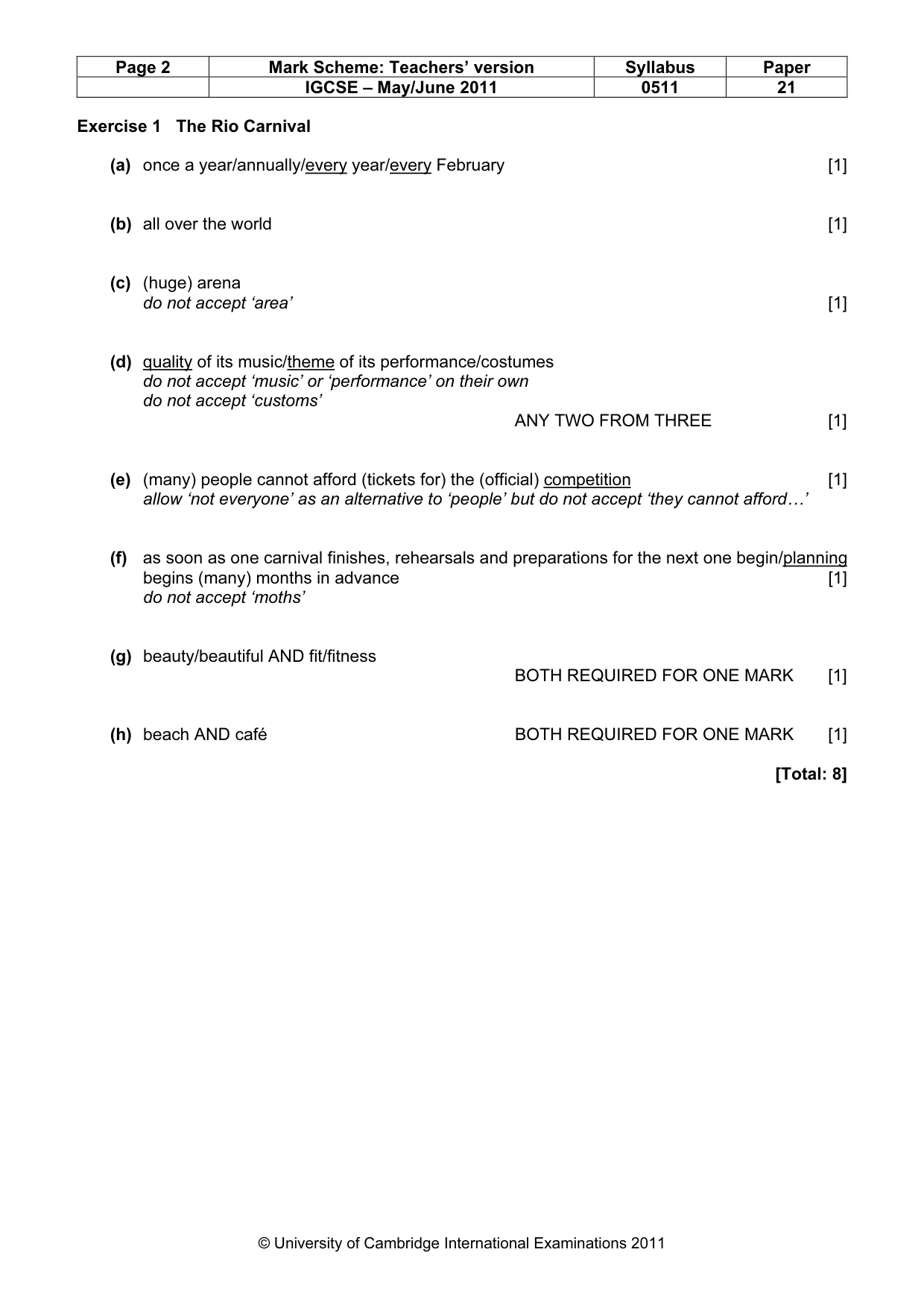 Mark scheme, page 2 of 10