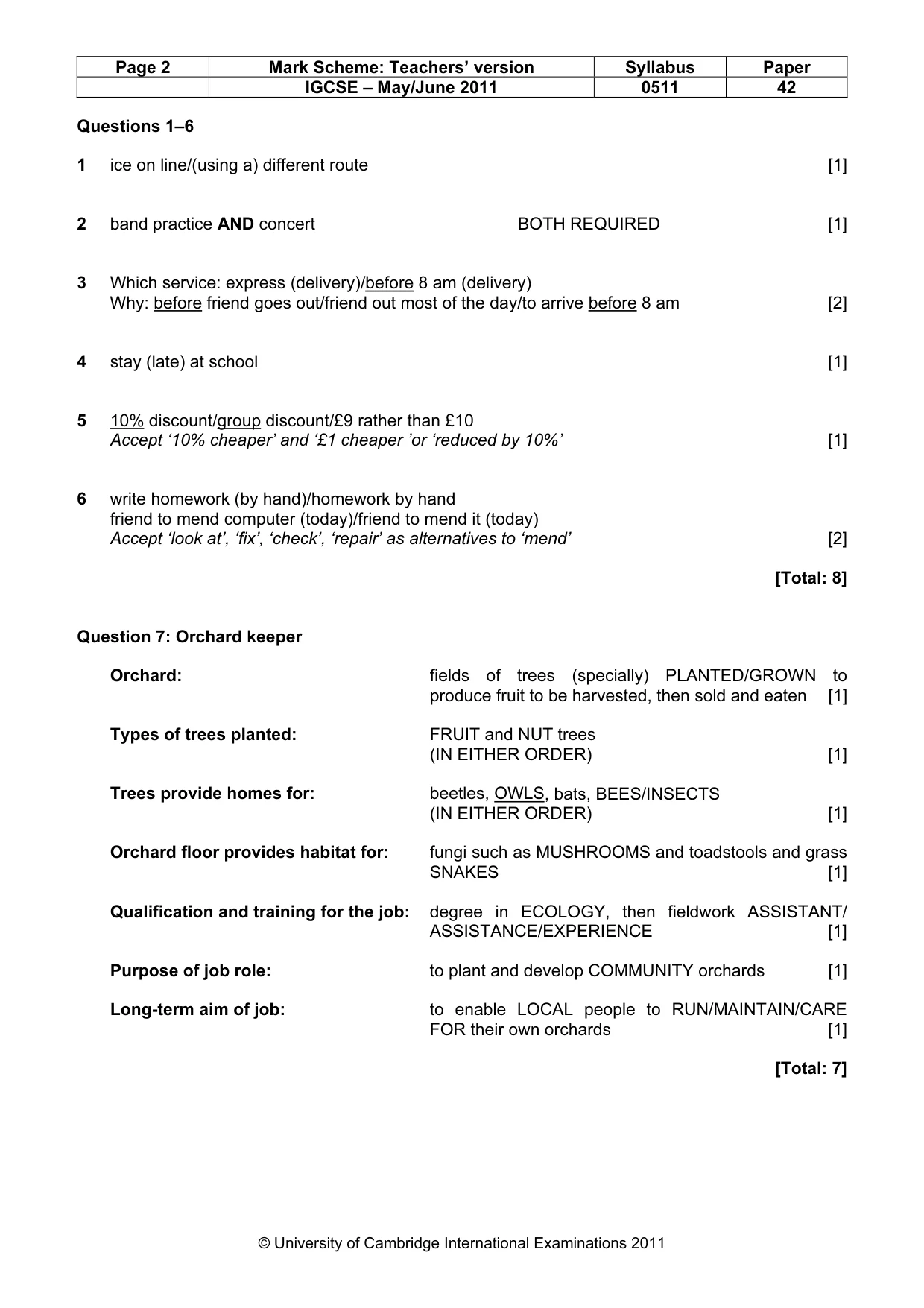 Mark scheme, page 2 of 13
