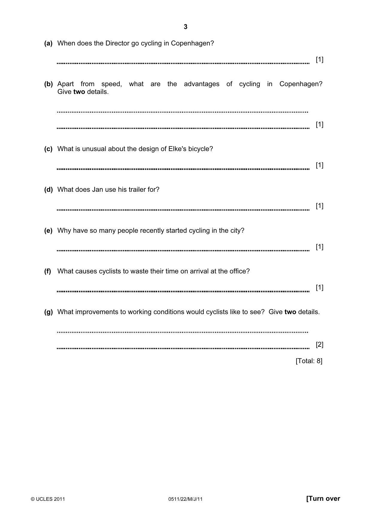 Cambridge IGCSE English - Second Language (count-in oral) 0511 2011 May/June Paper 2 · Variant 2 question paper, page 3 of 16
