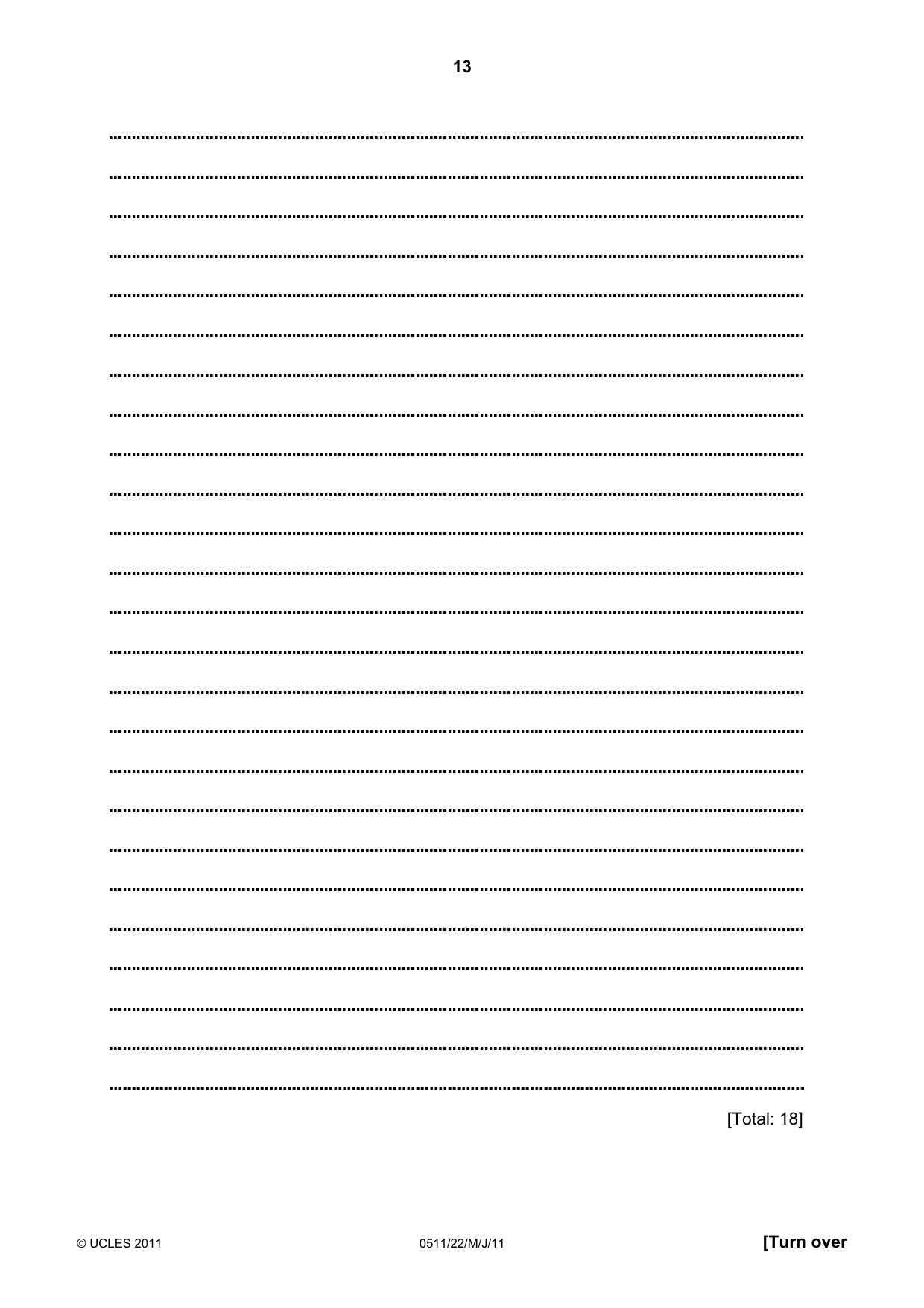 Cambridge IGCSE English - Second Language (count-in oral) 0511 2011 May/June Paper 2 · Variant 2 question paper, page 13 of 16