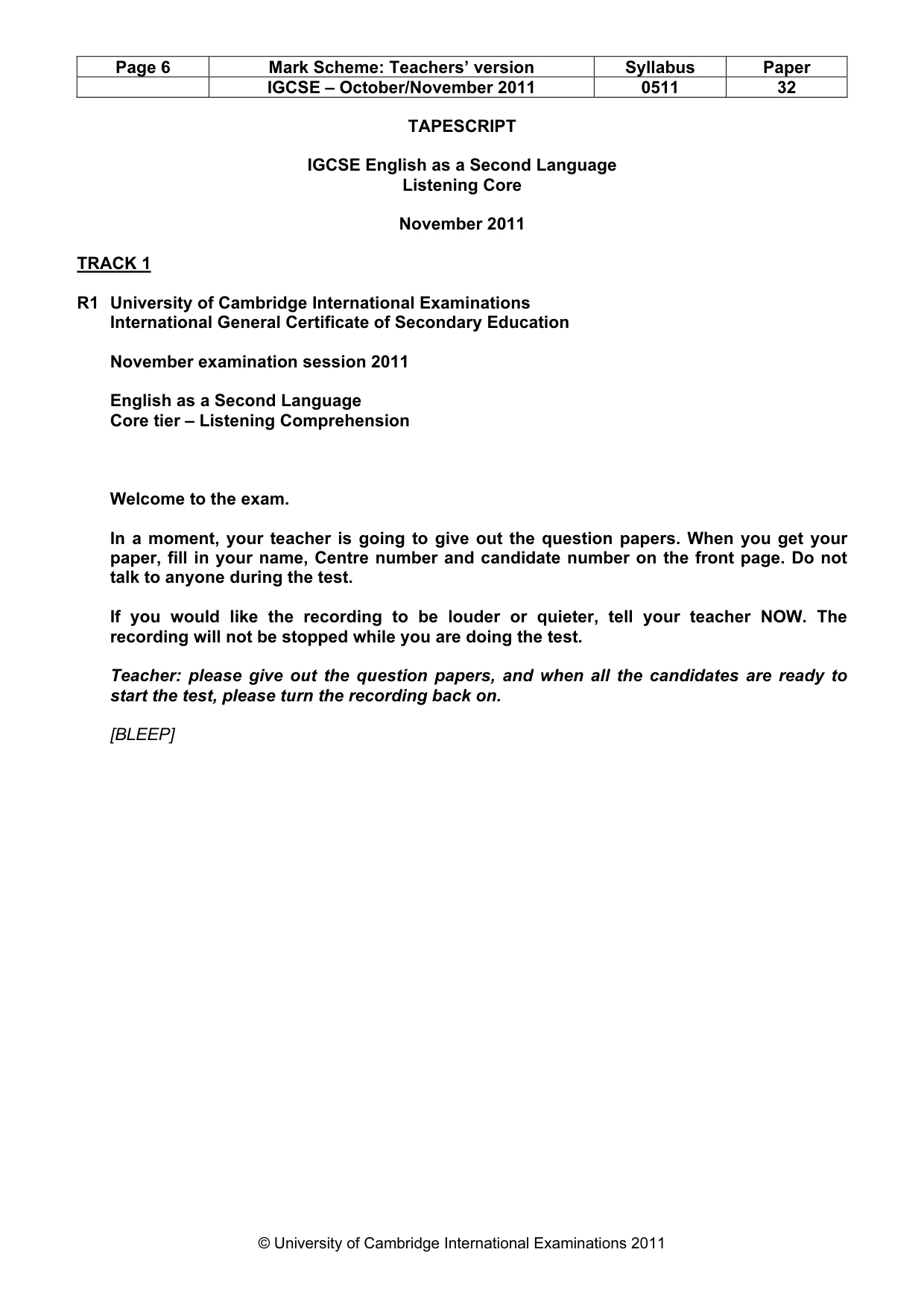 Mark scheme, page 6 of 15