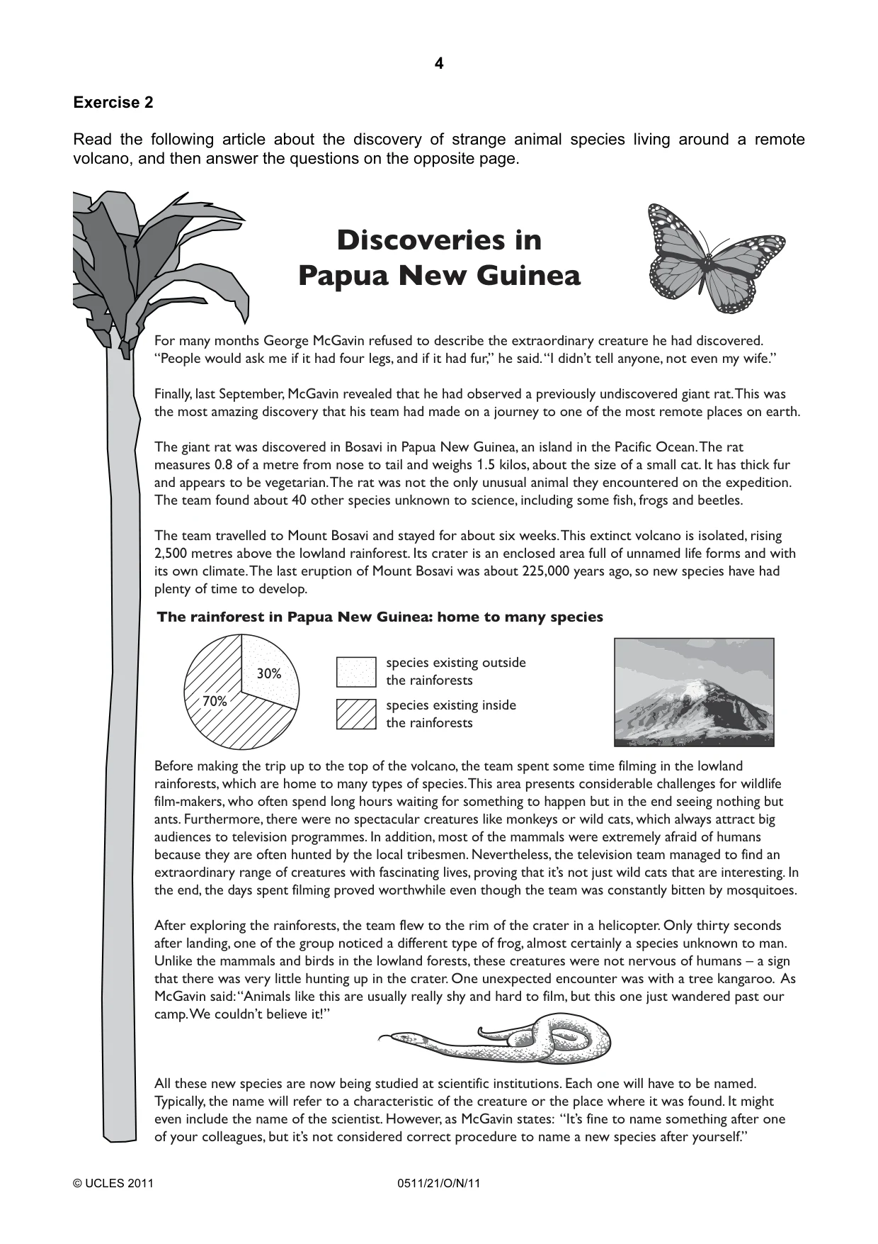 Cambridge IGCSE English - Second Language (count-in oral) 0511 2011 Oct/Nov Paper 2 · Variant 1 question paper, page 4 of 16