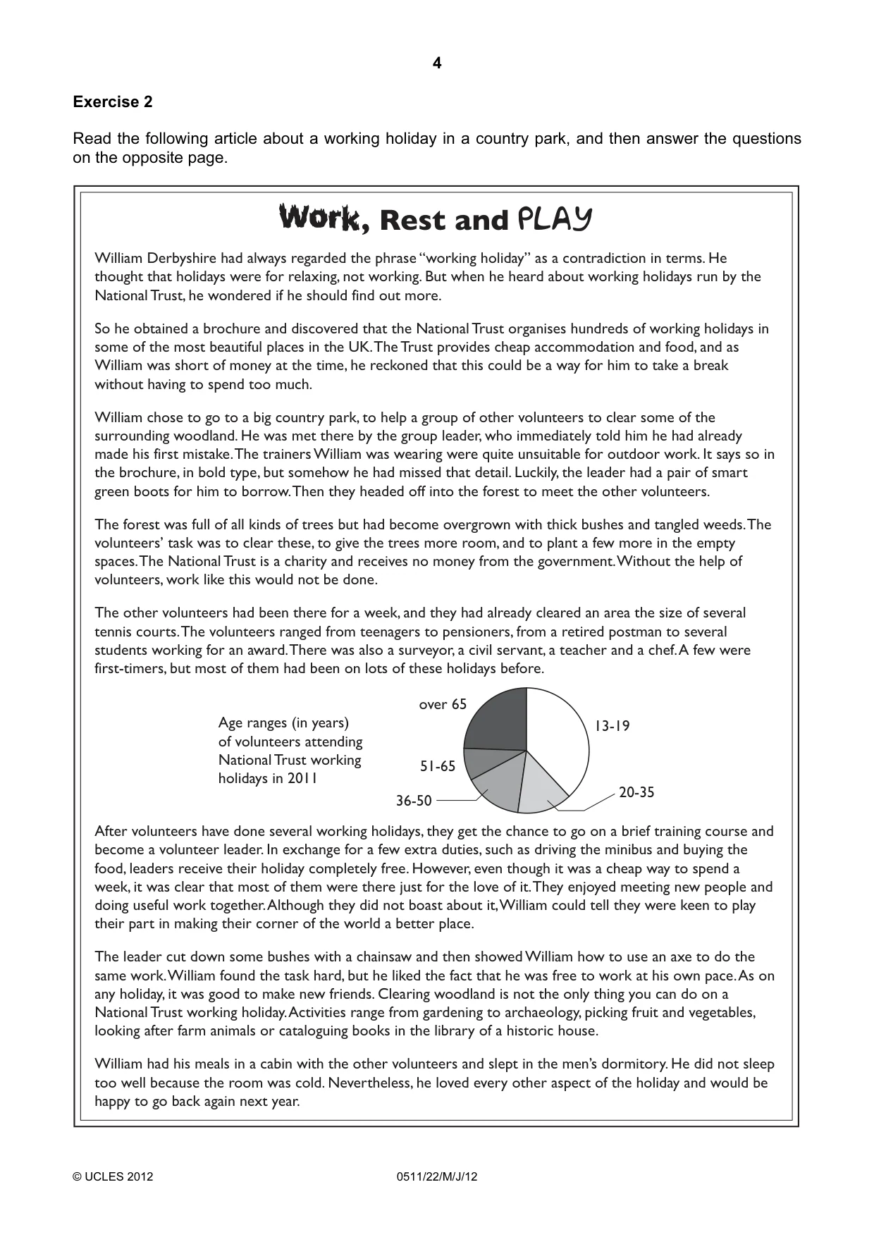 Cambridge IGCSE English - Second Language (count-in oral) 0511 2012 May/June Paper 2 · Variant 2 question paper, page 4 of 16