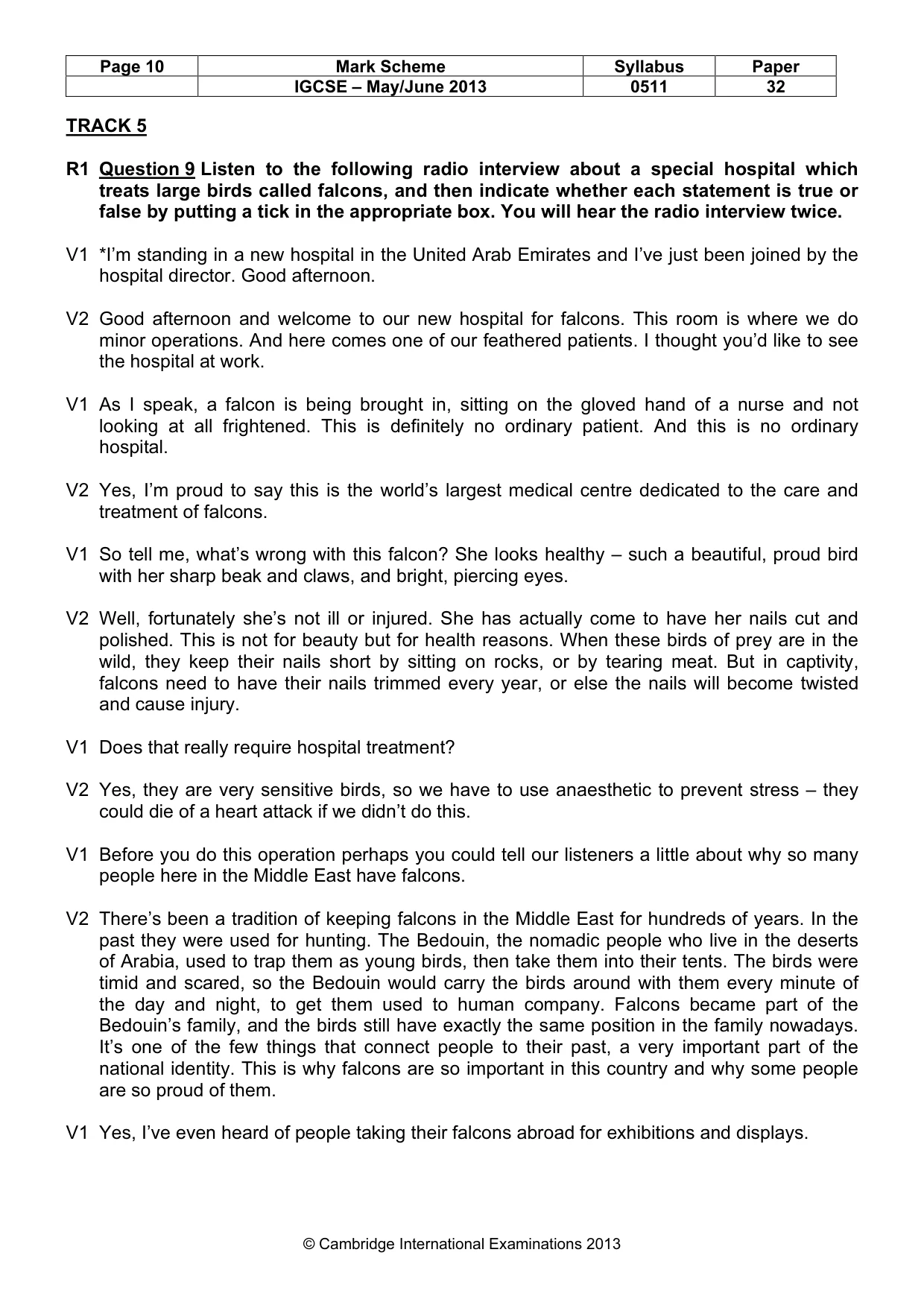Mark scheme, page 10 of 13