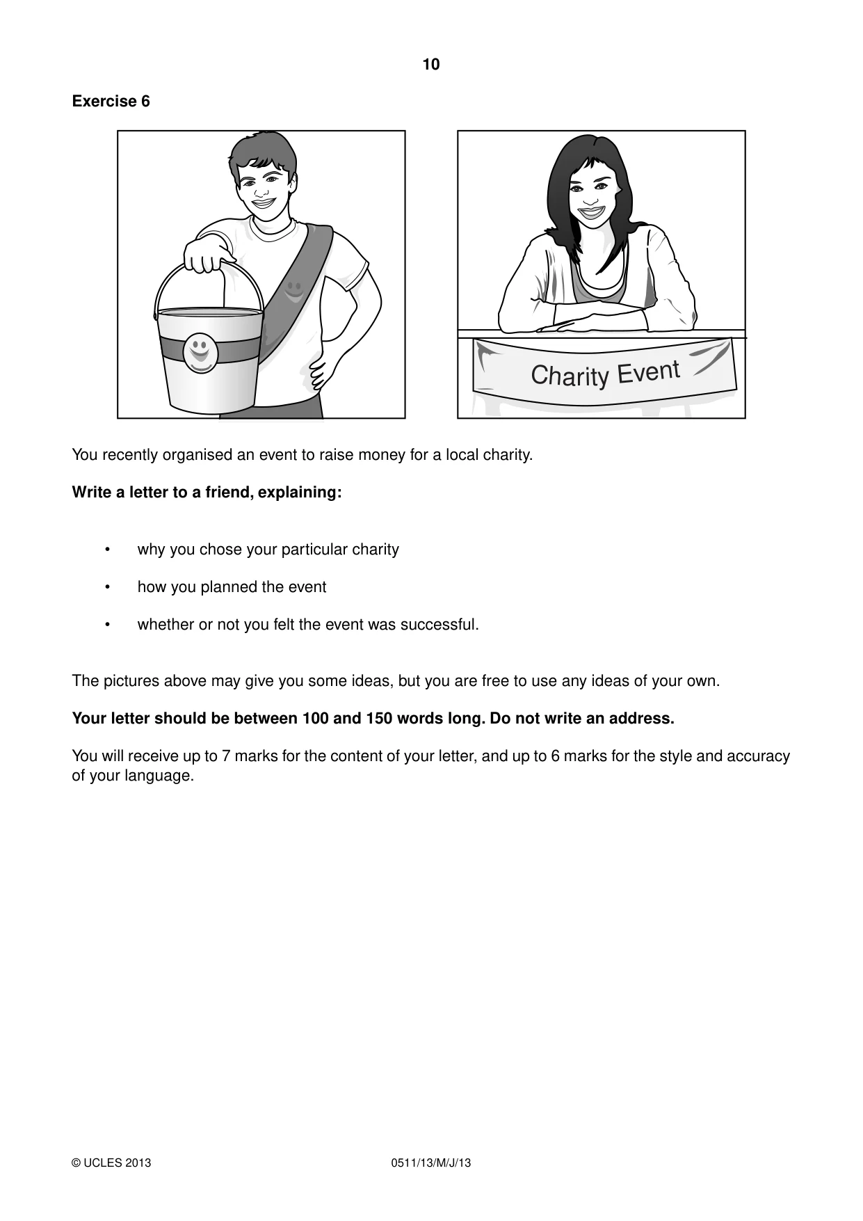 Cambridge IGCSE English - Second Language (count-in oral) 0511 2013 May/June Paper 1 · Variant 3 question paper, page 10 of 16