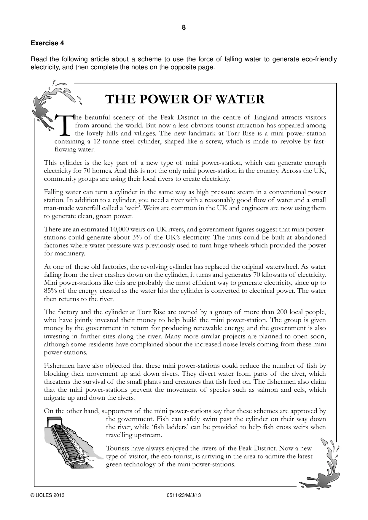 Cambridge IGCSE English - Second Language (count-in oral) 0511 2013 May/June Paper 2 · Variant 3 question paper, page 8 of 16