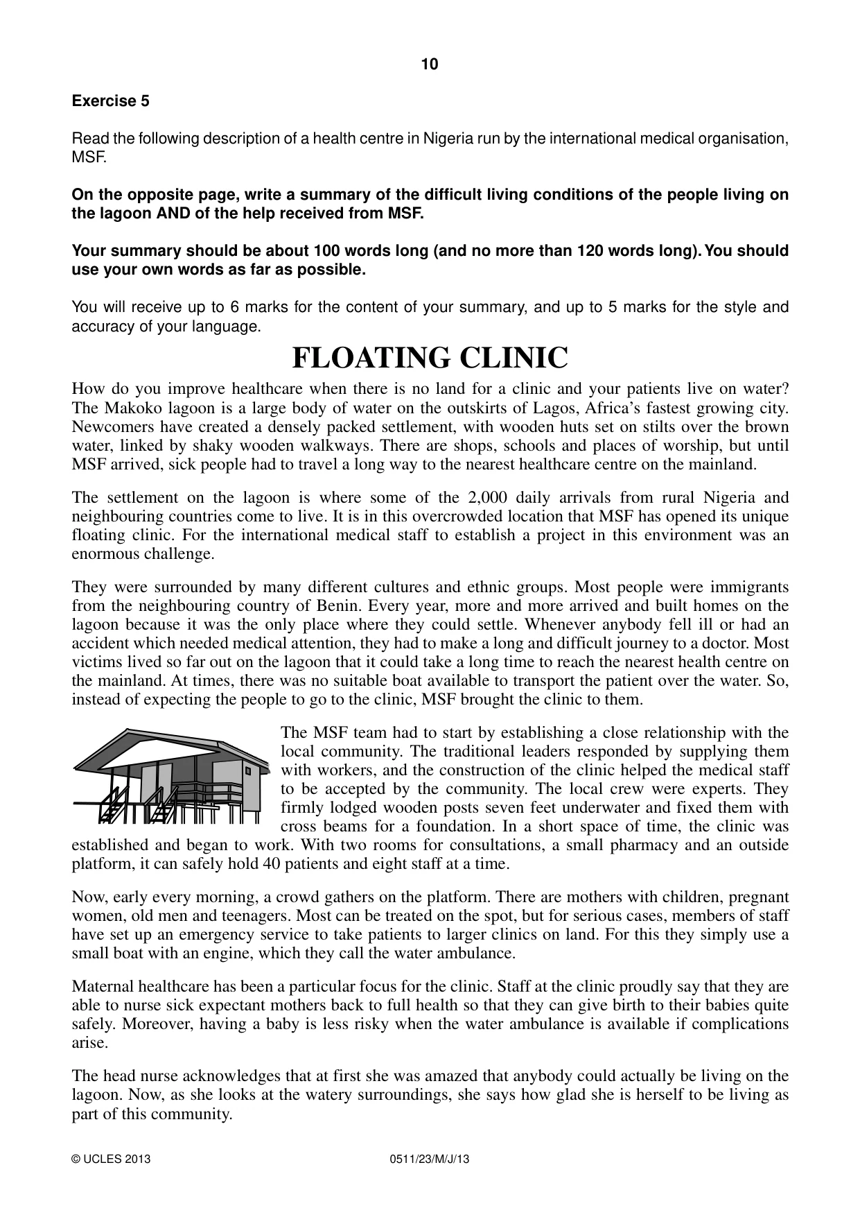 Cambridge IGCSE English - Second Language (count-in oral) 0511 2013 May/June Paper 2 · Variant 3 question paper, page 10 of 16