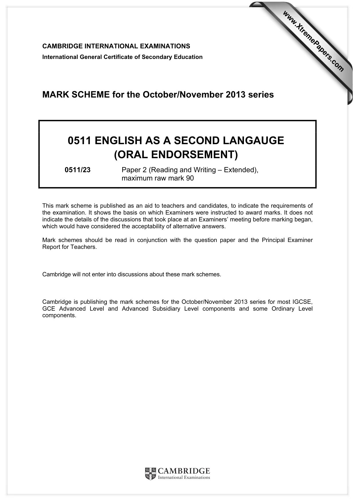 Mark scheme, page 1 of 12