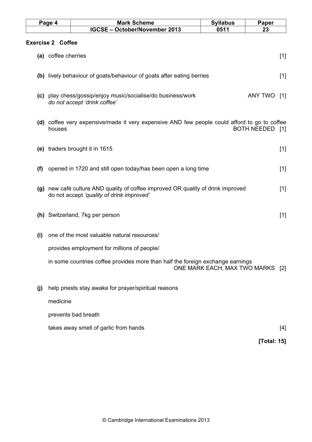 Mark scheme, page 4 of 12