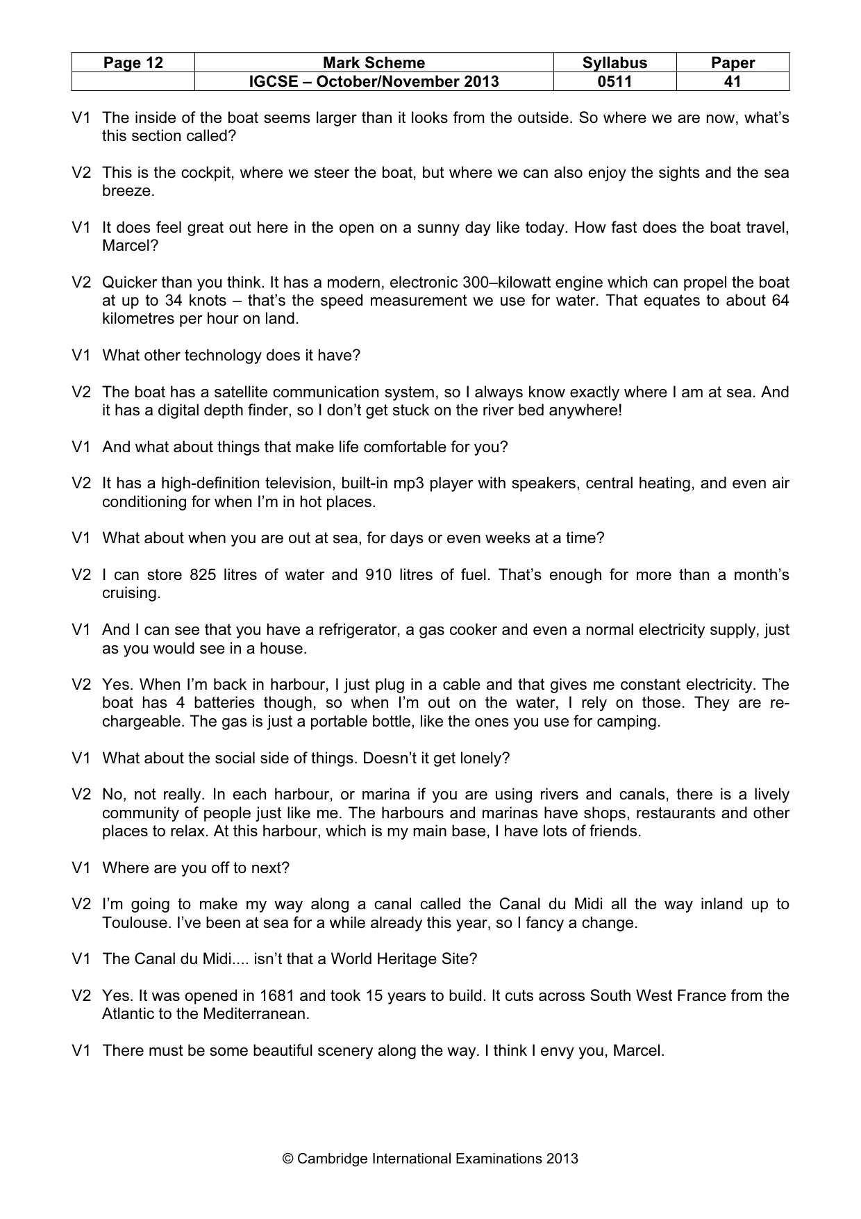 Mark scheme, page 12 of 16
