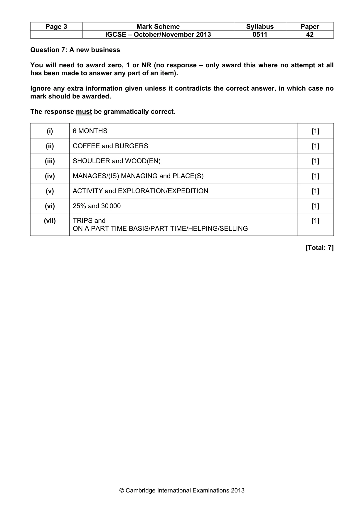 Mark scheme, page 3 of 16