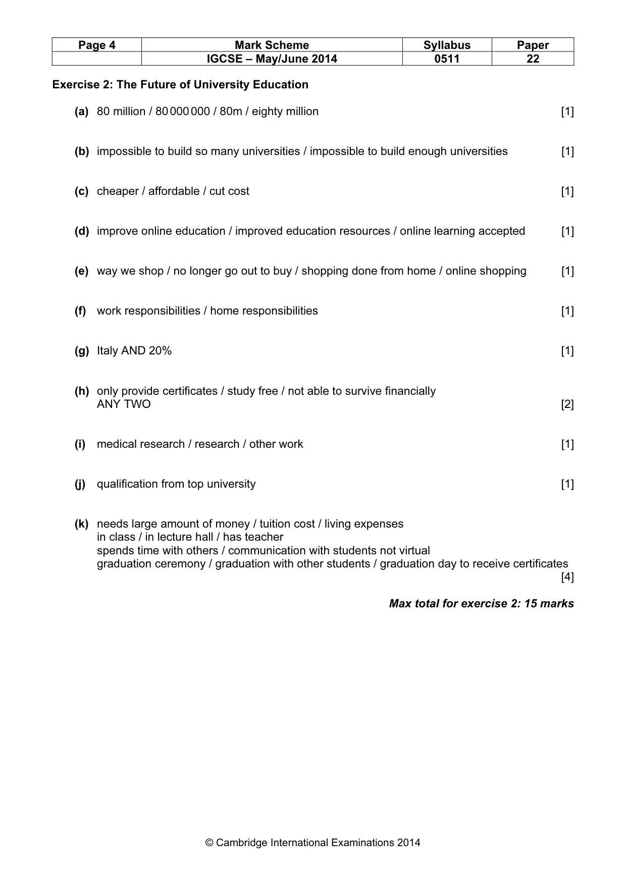 Mark scheme, page 4 of 12