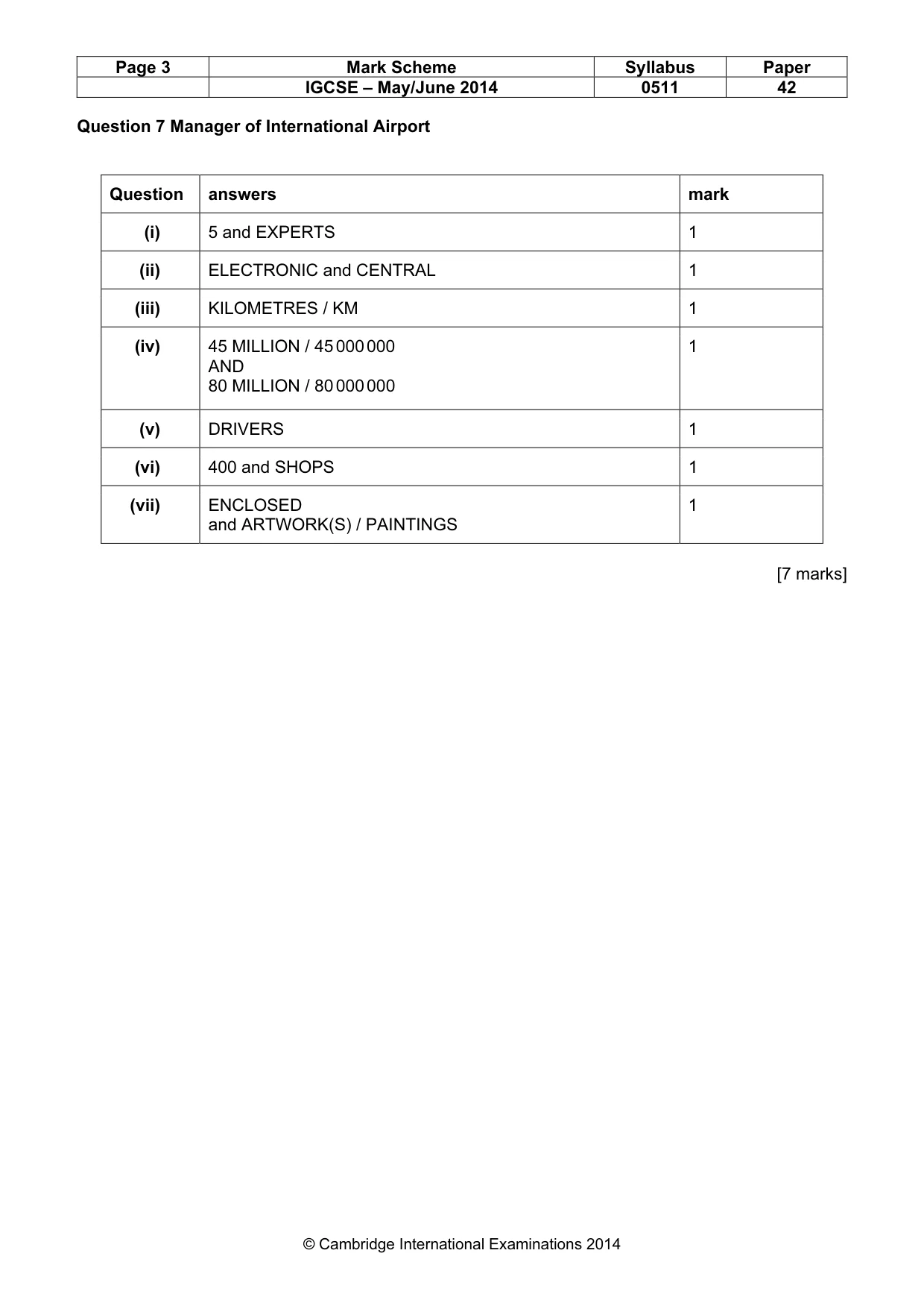 Mark scheme, page 3 of 17