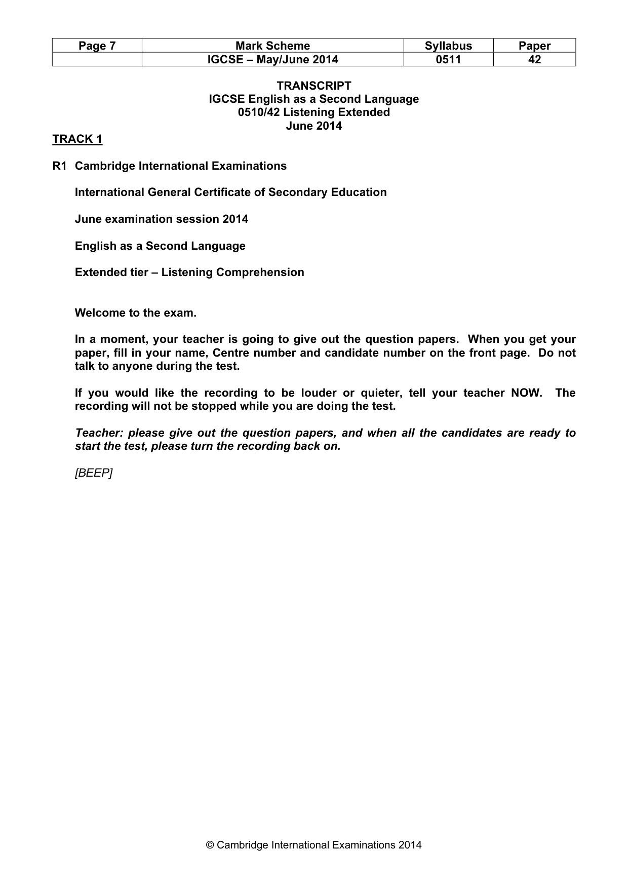Mark scheme, page 7 of 17
