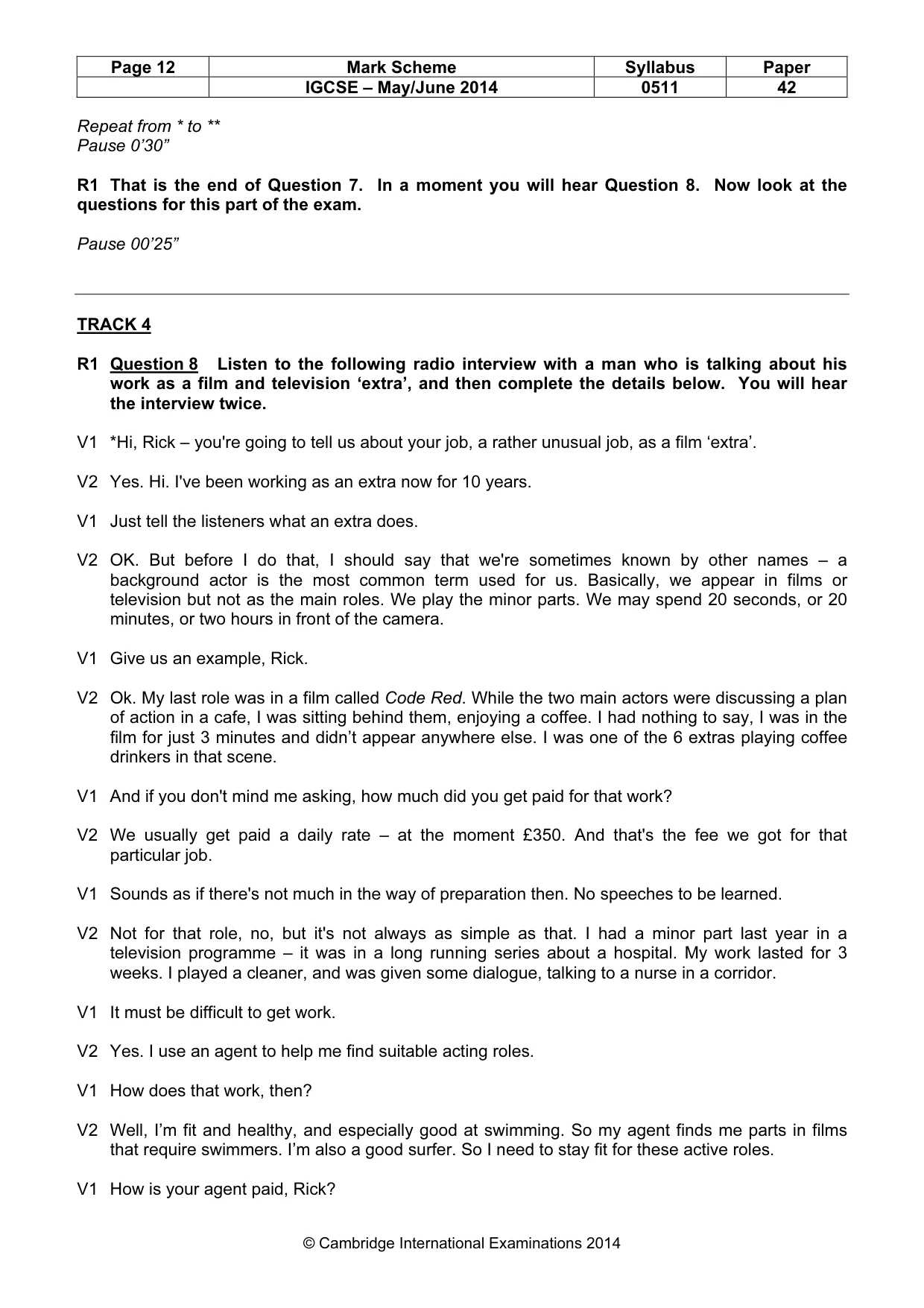 Mark scheme, page 12 of 17