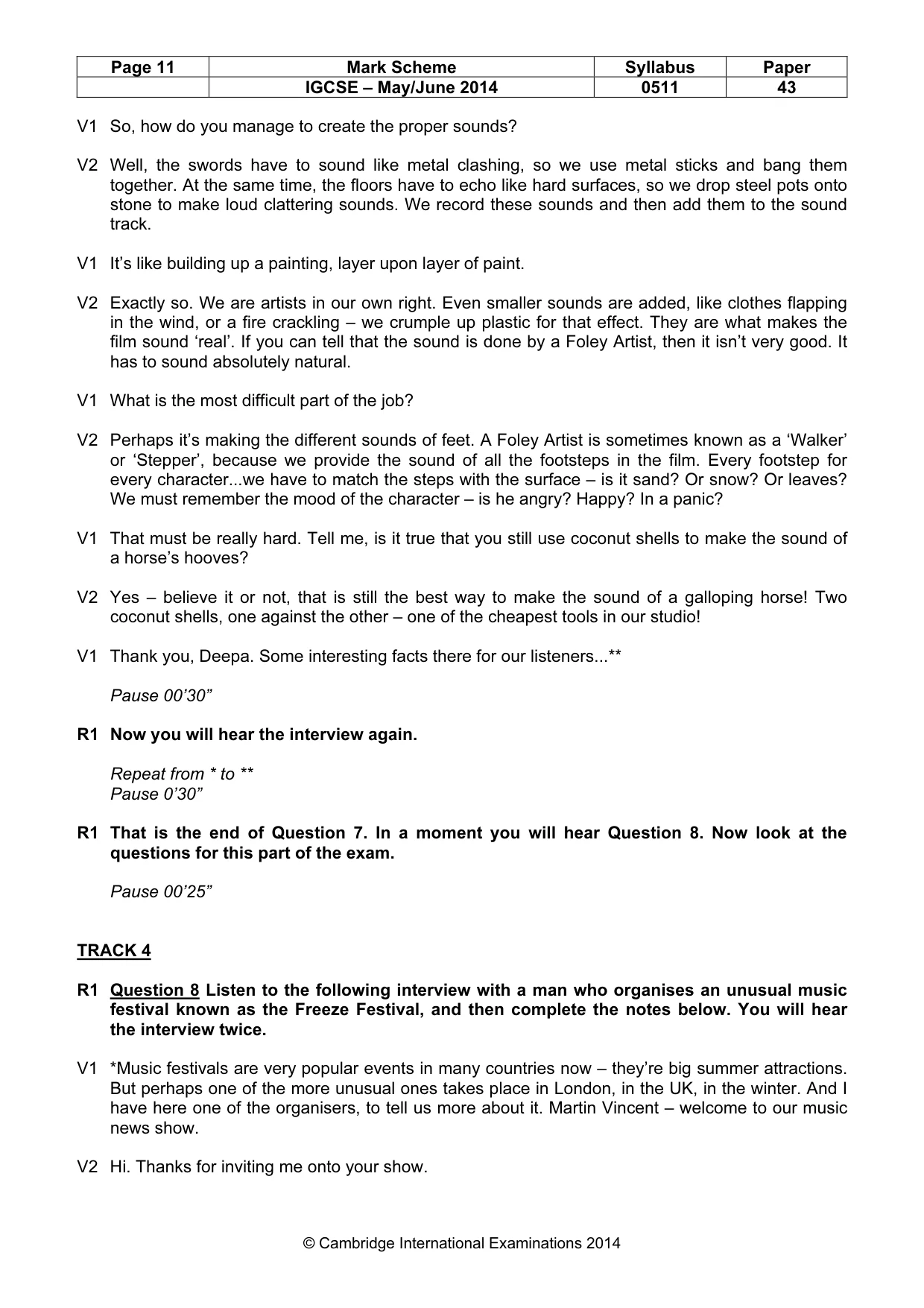Mark scheme, page 11 of 16